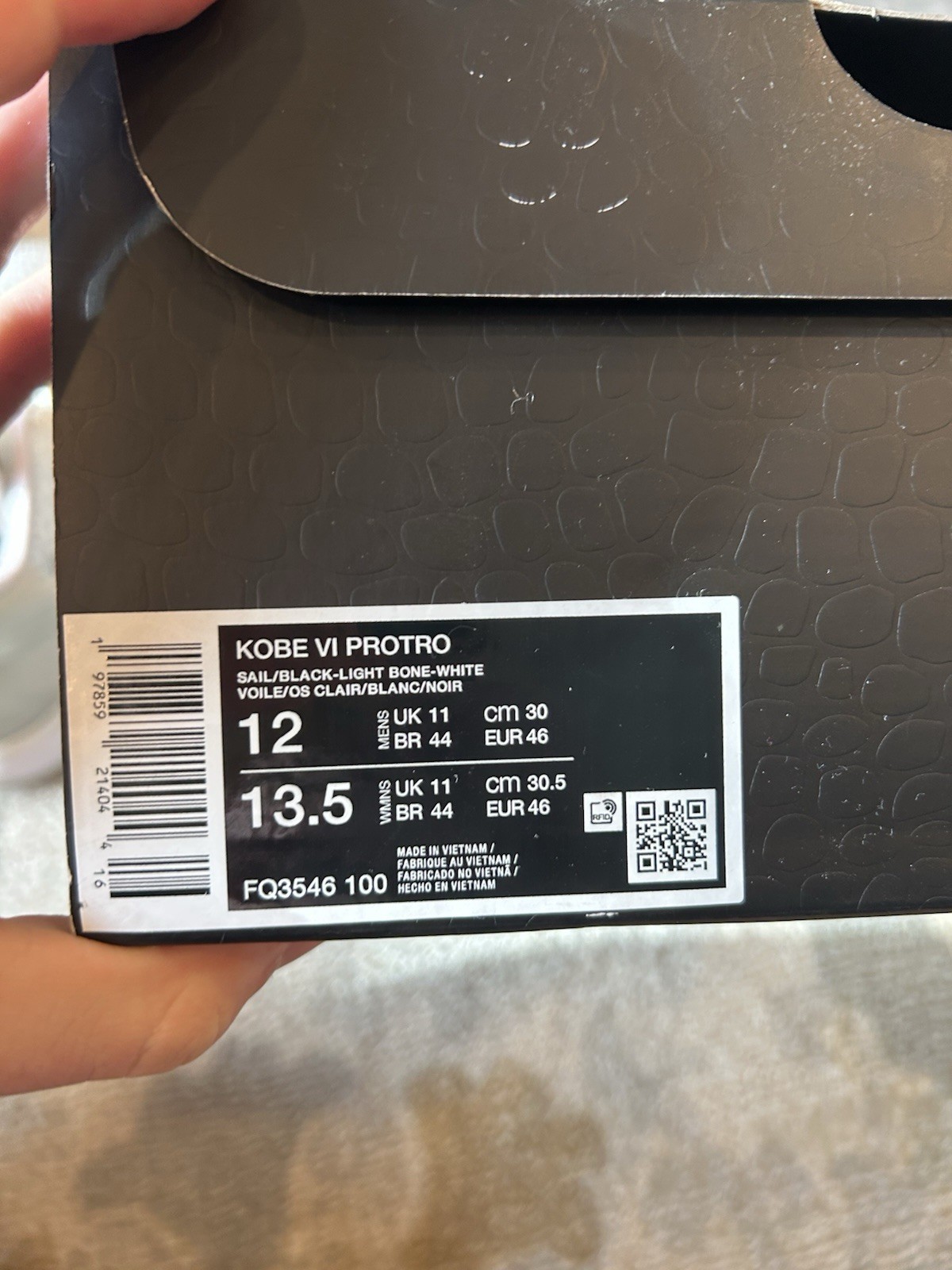 Nike Zoom Kobe VI Protro All-Star Sail Size 12