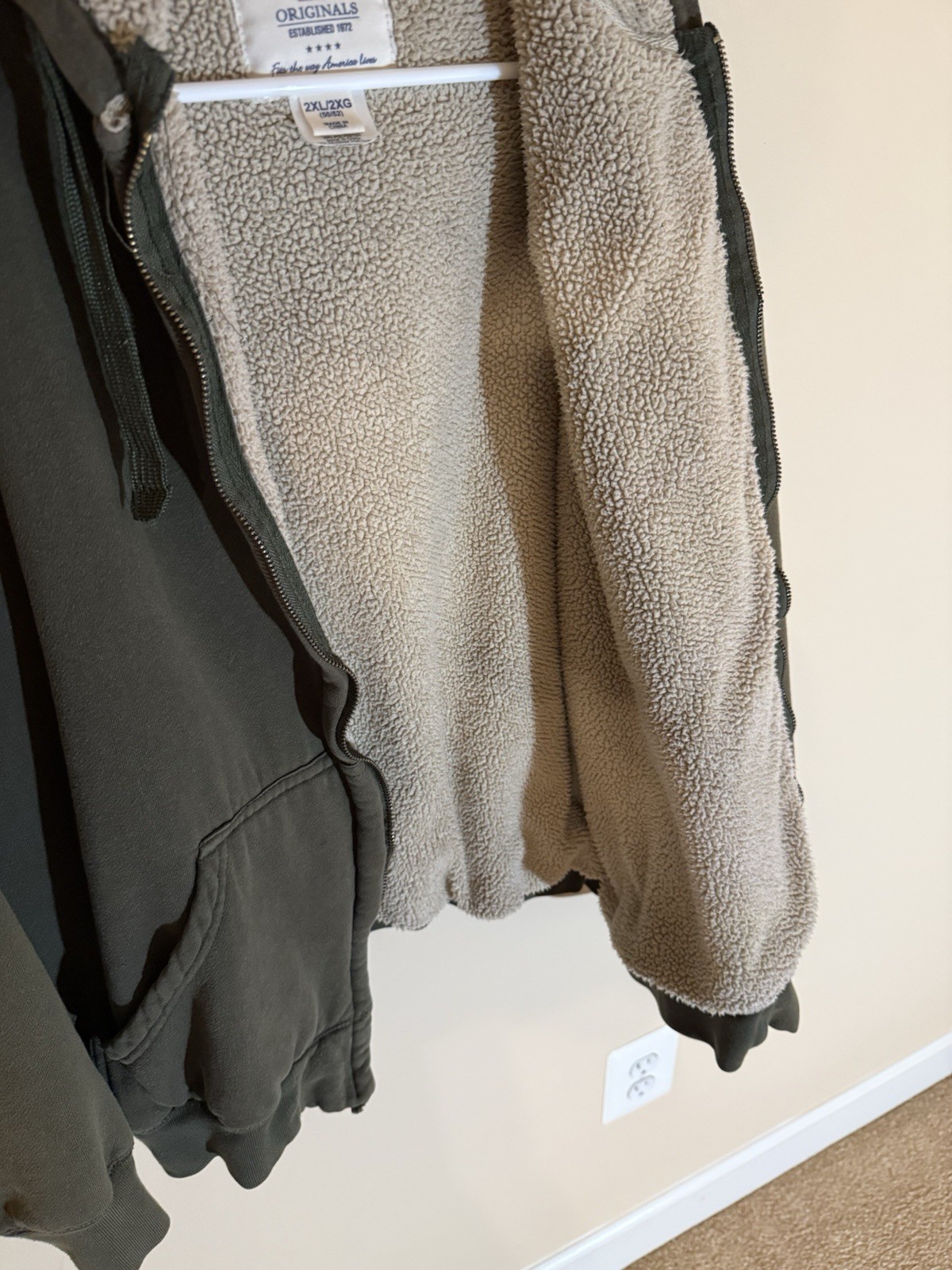 Men’s Fleece Jacket (Warm) Sz L