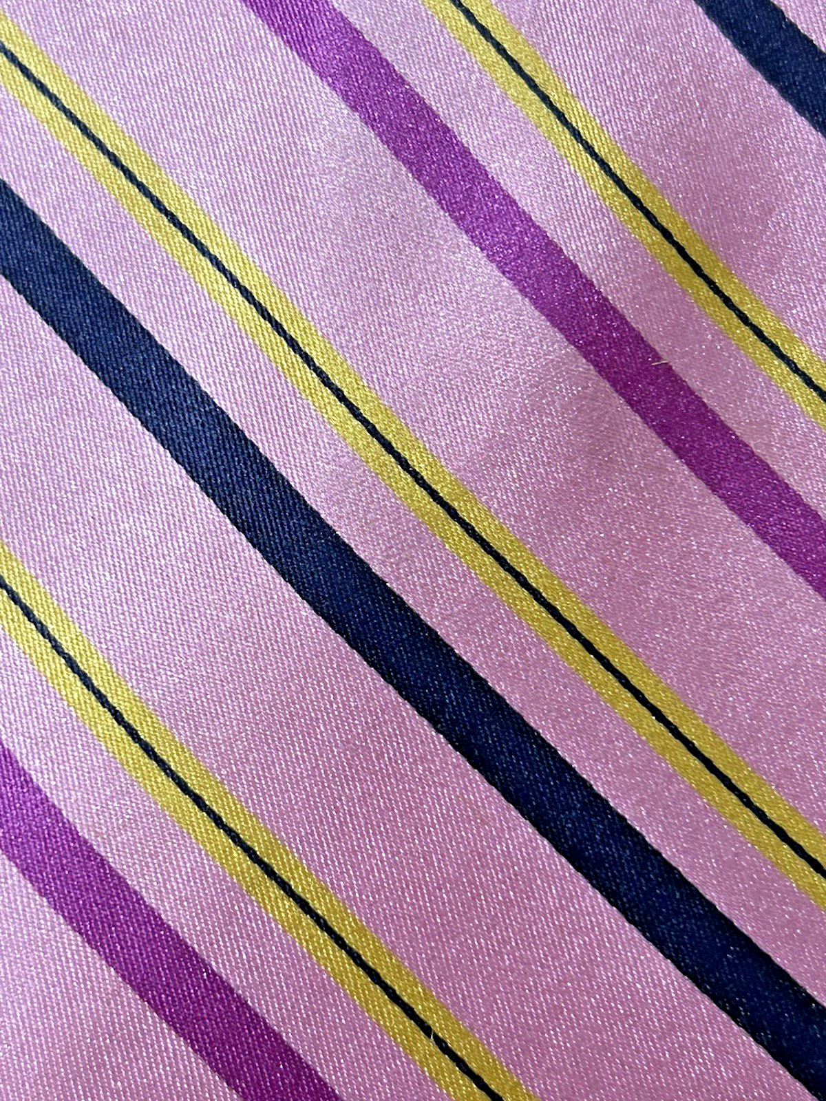 Robert Talbott Best Of Class Men Silk Necktie Stripe Pink Multicolor 3 7/8 X 61