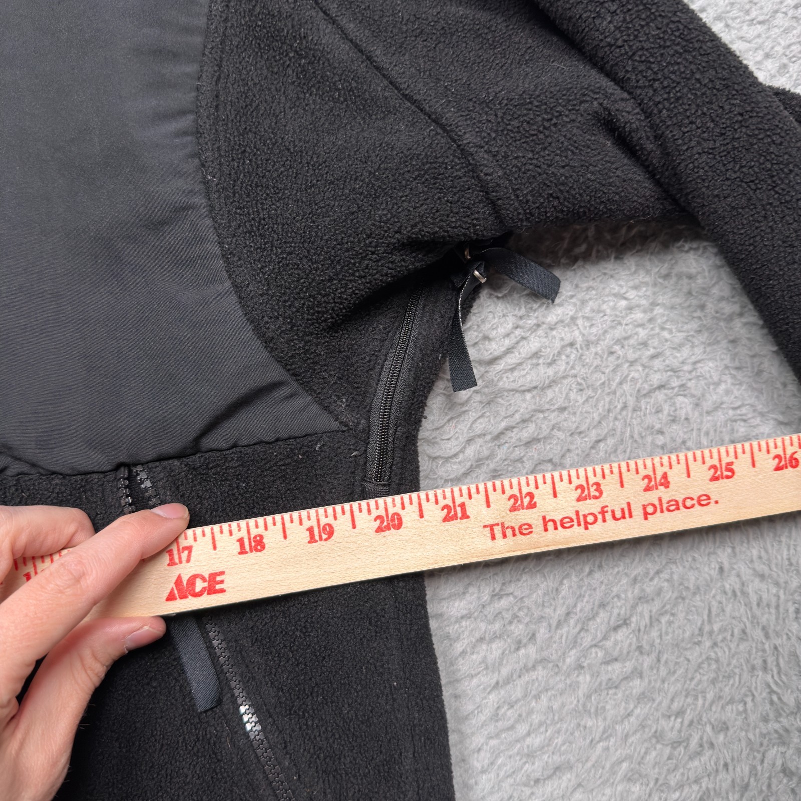 North Face Denali Fleece Jacket Mens Medium Black Full Zip Outdoor Gorpcore