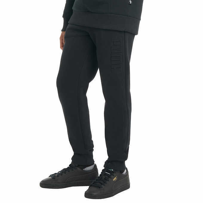 PUMA Youth Boys Fleece Jogger Athletic Pants (Black Size XS 5/6) NWT