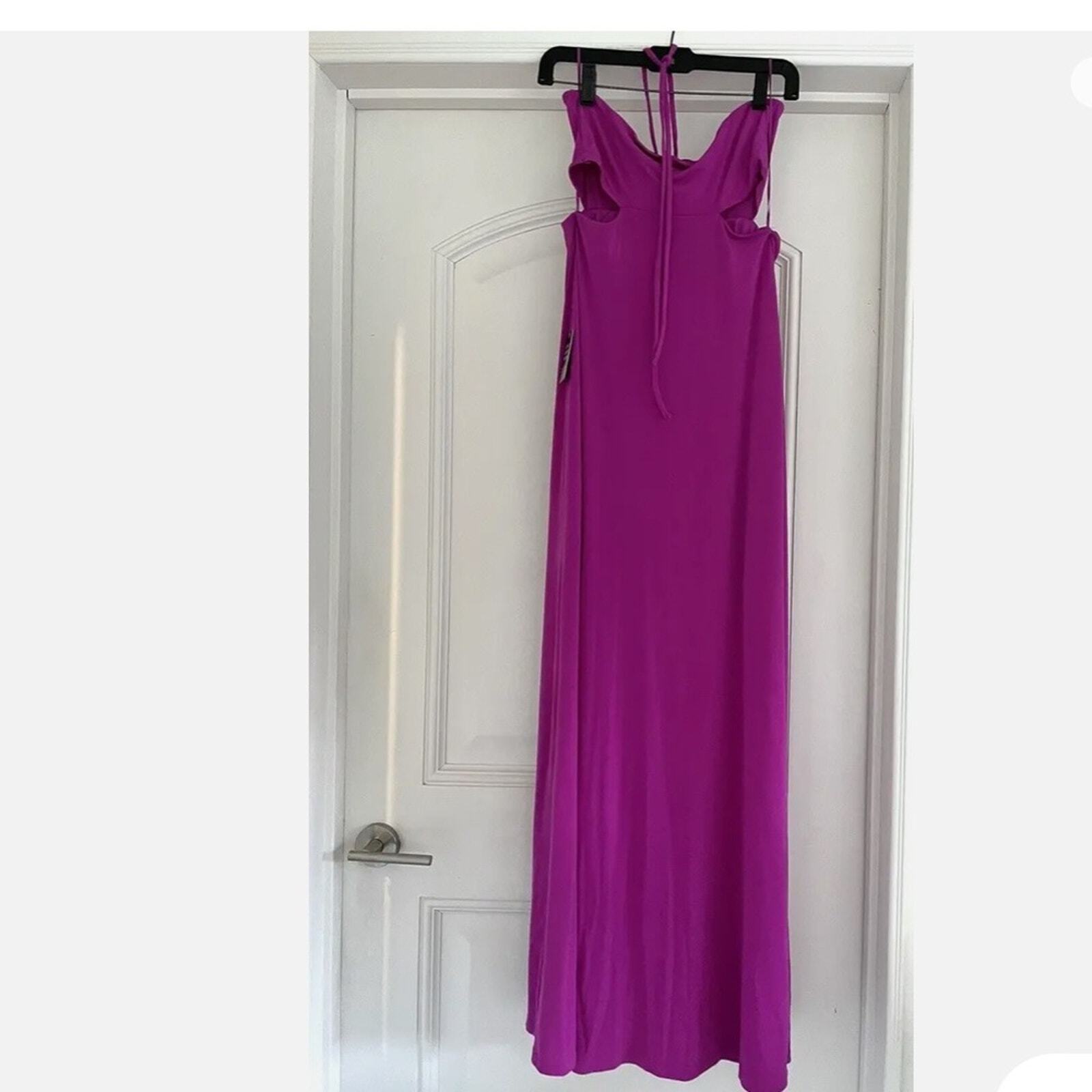 Express Halter Cut-Out Maxi Dress XSMALL