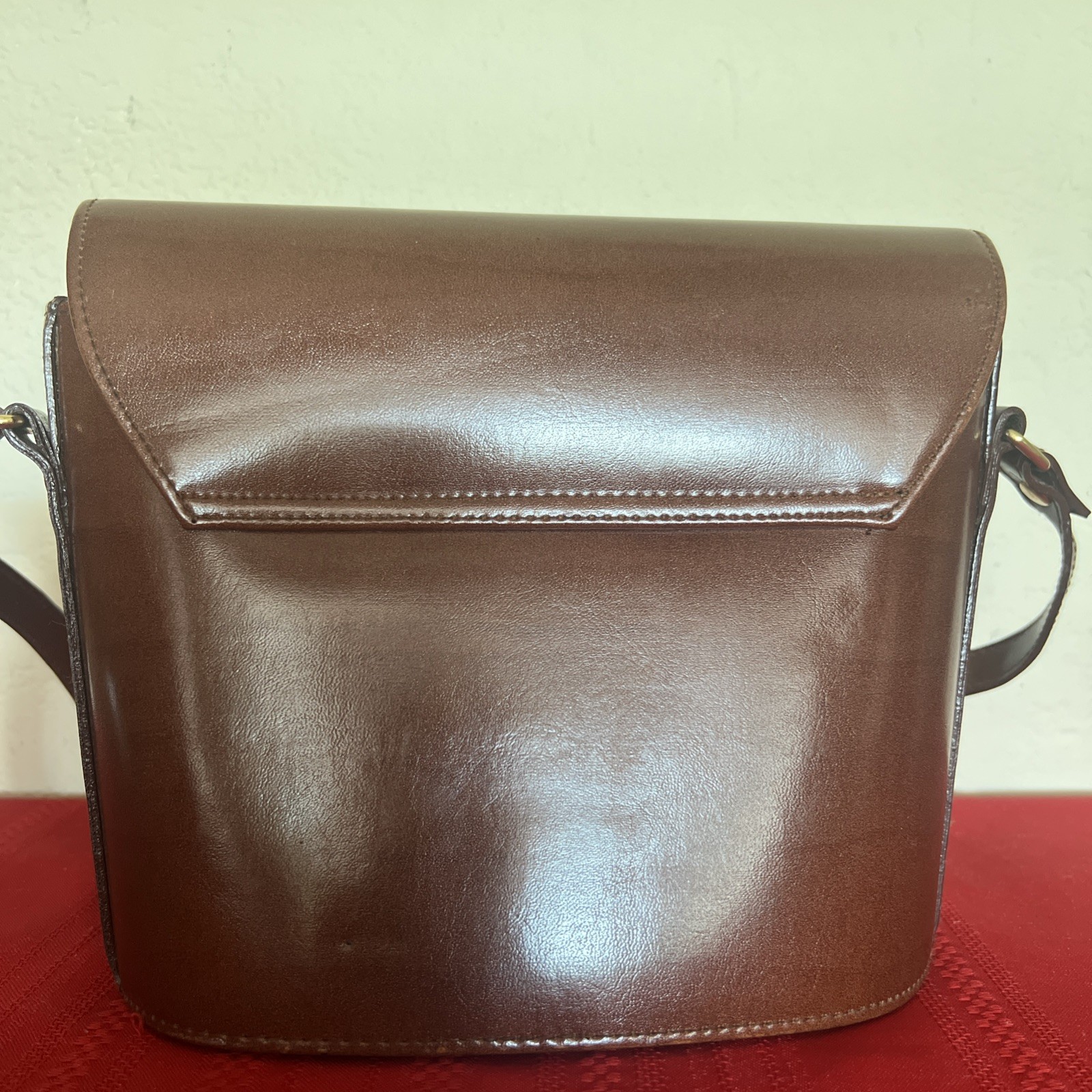 VTG Polo Ralph Lauren Equestrian Saddle Leather Crossbody Purse Shoulder Bag