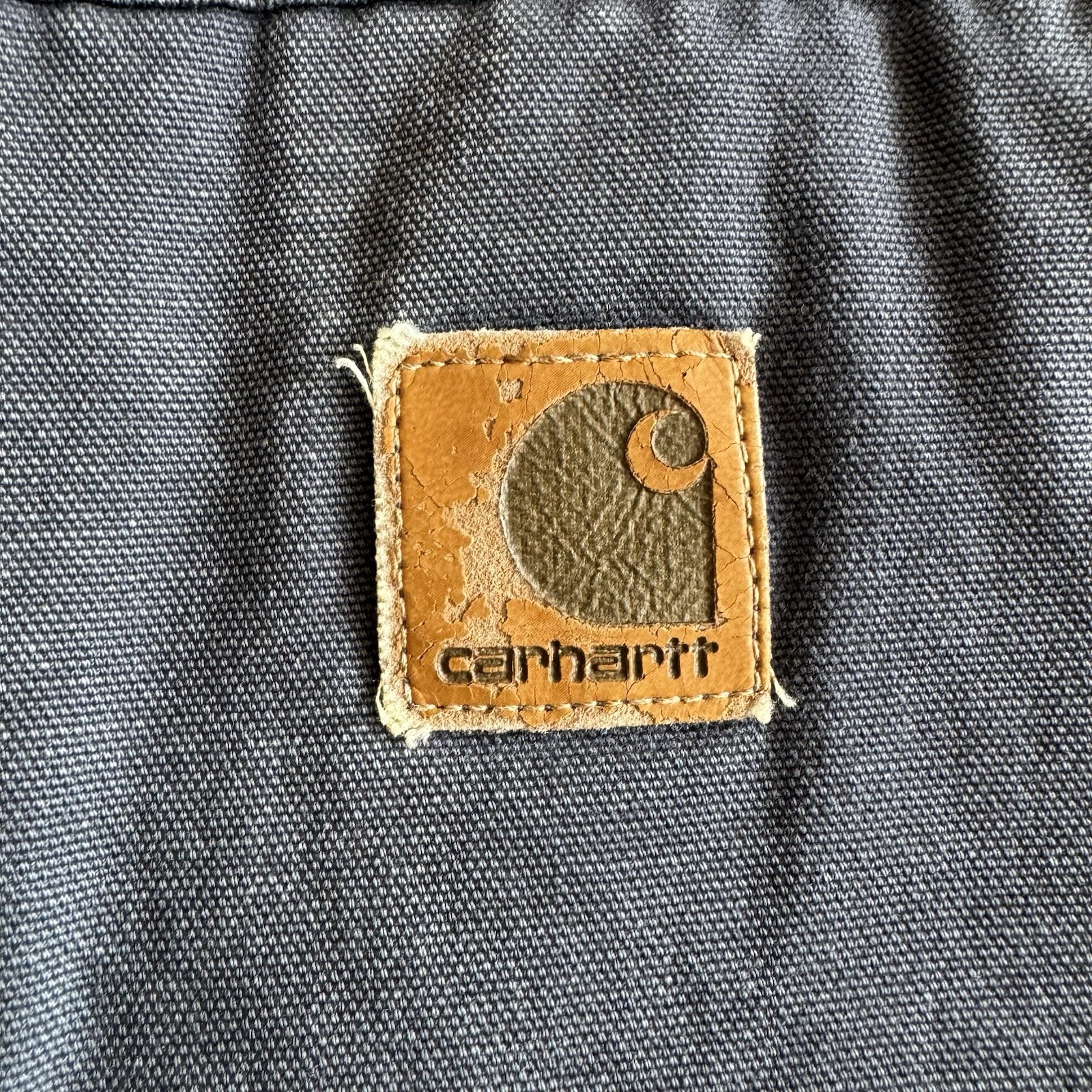 Vintage Carhartt Sherpa Lined Vest Men’s Denim Blue Made In USA