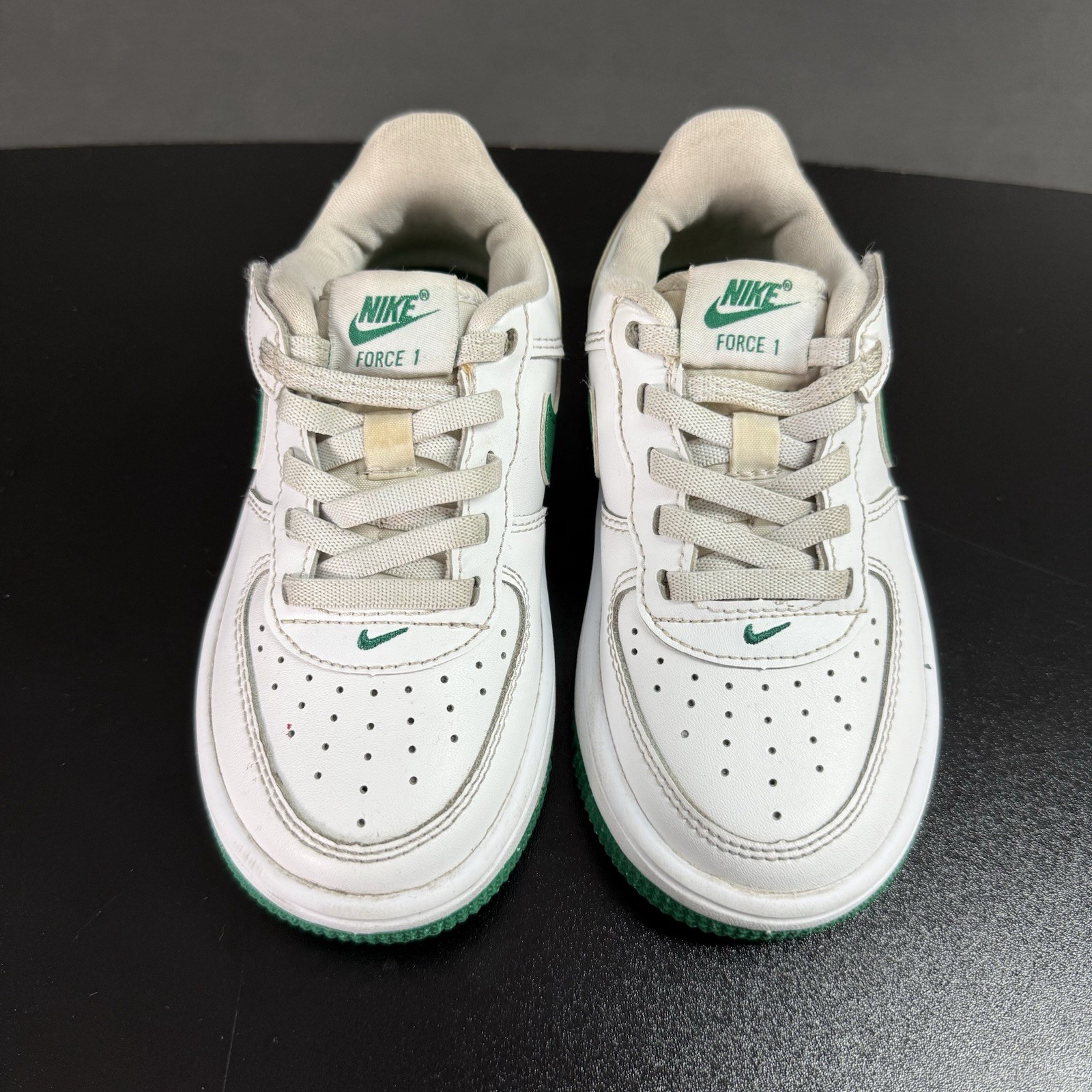 Nike Air Force 1 Low EasyOn White Malachite Green FN0237-103 Kids Size 10