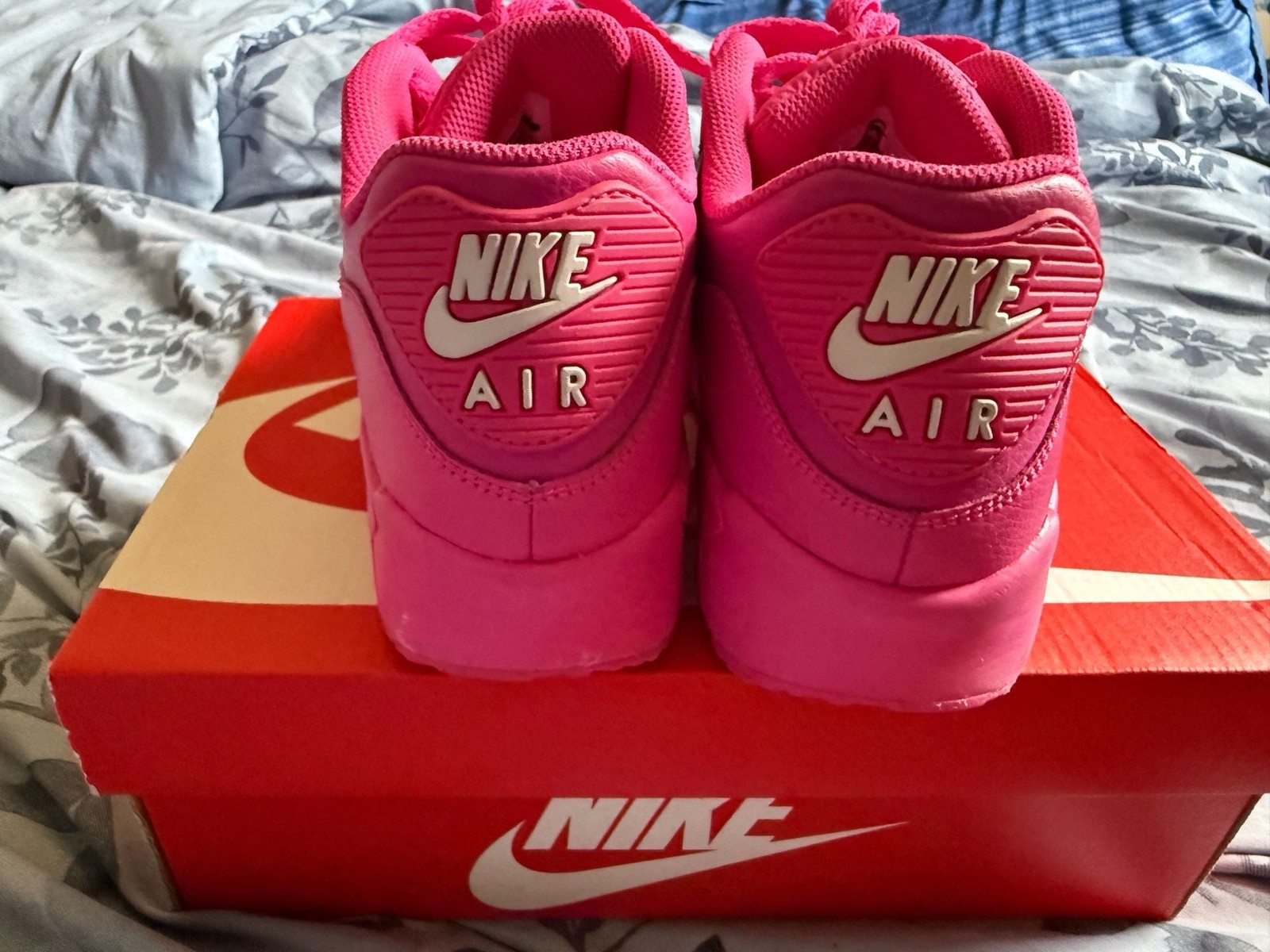 Nike Air Max 90 LTR GS Laser Fuchsia Pink Sneakers 833376-603