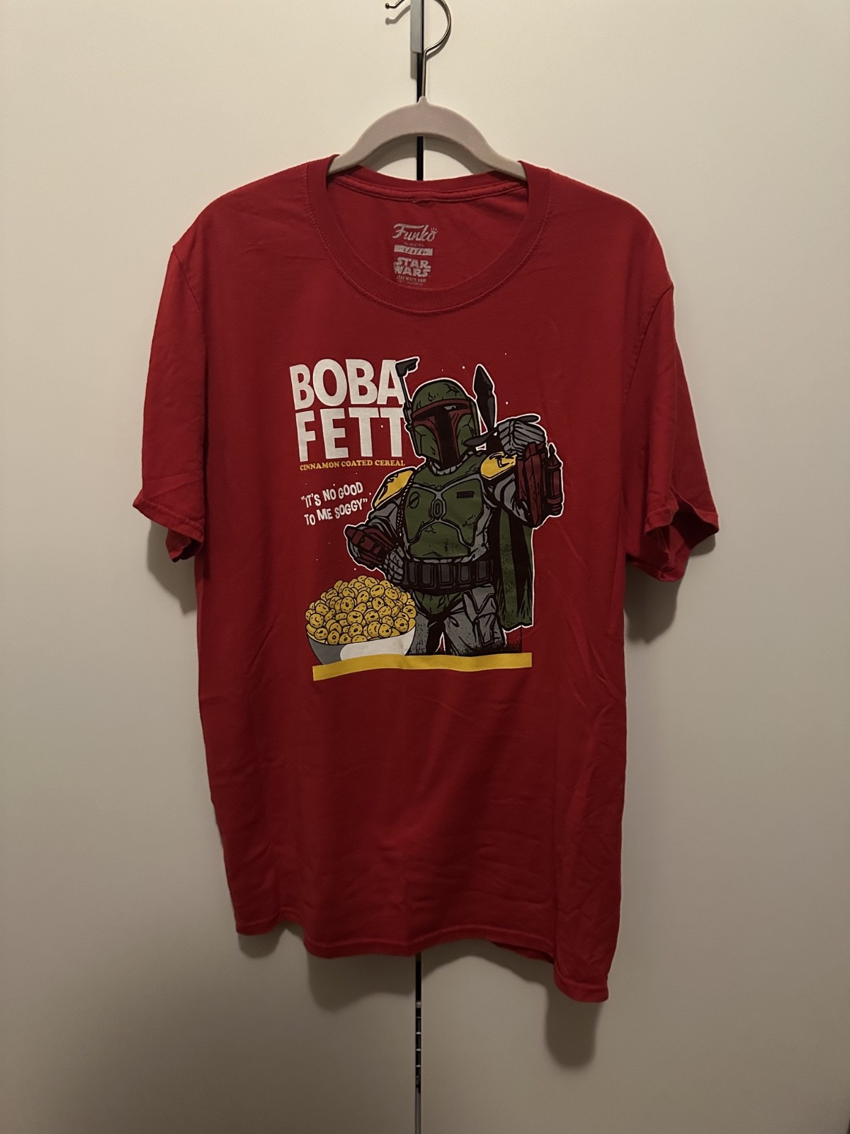 THREE PACK, Star Wars Funko Cereal T-Shirts, Large (Vader, Trooper, Boba Fett)