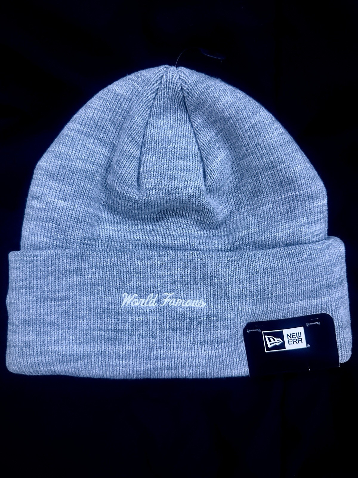 Supreme New Era Camo Box Logo Beanie – Heather Gray (FW23) New in Bag