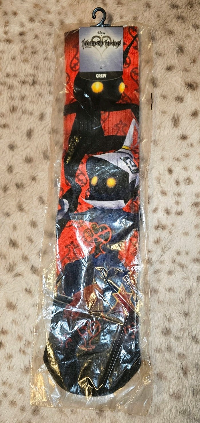 Kingdom Hearts “SHADOW HEARTLESS” Sublimated Crew Socks For Men 10 – 13