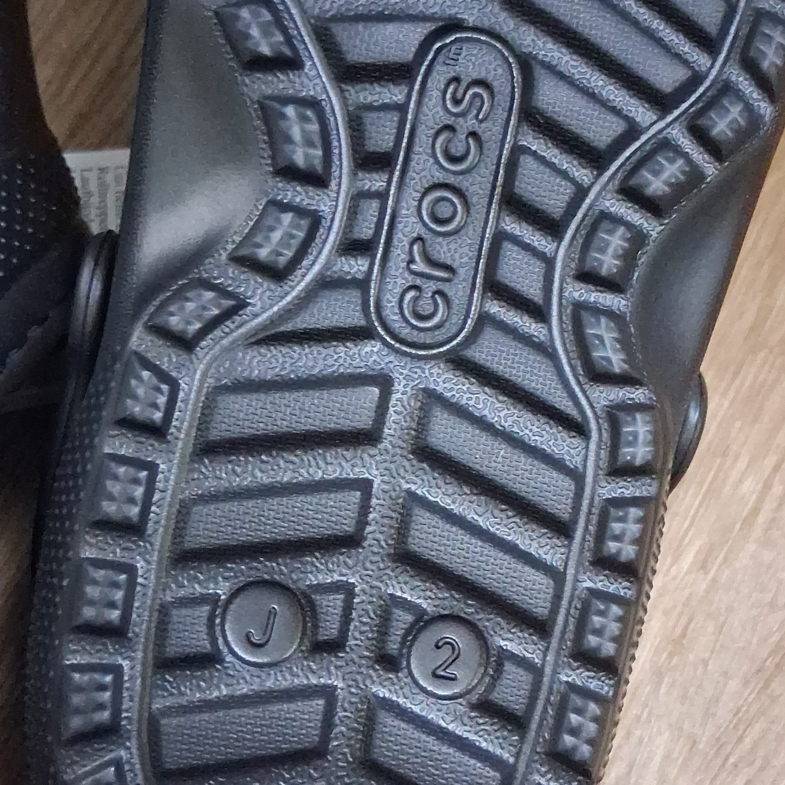 Crocs Classic Lined Clog Men’s Black Slip-On Sandal US 12 Solid