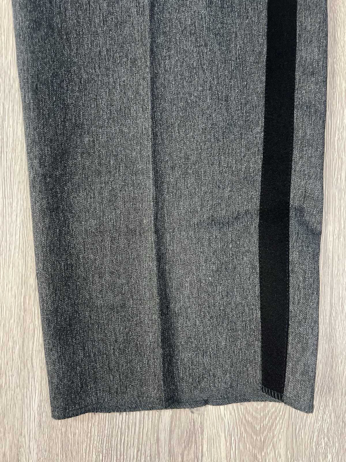 New Blauer Lonestar 8651 Serge Trouser Size 46 Reg Gray Heath Black Stripe New