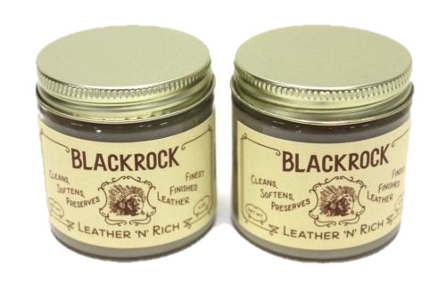 2 Jars Blackrock Leather “N” Rich Cleaner Conditioner Preserves Fine Leather