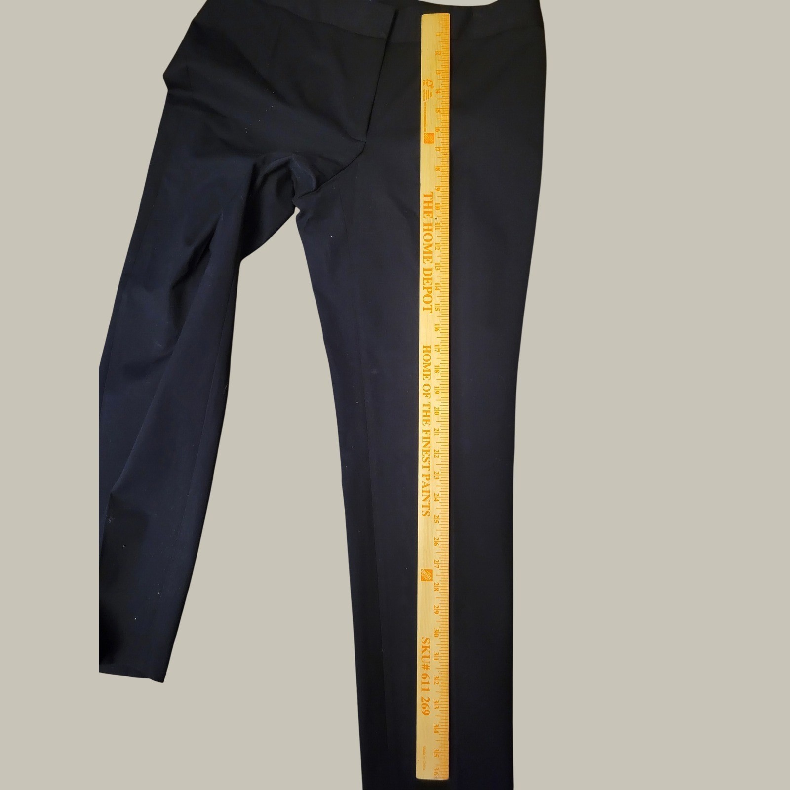 Tommy Hilfiger Womens Navy Blue Straight Leg Dress Pants Trousers Size 10 815