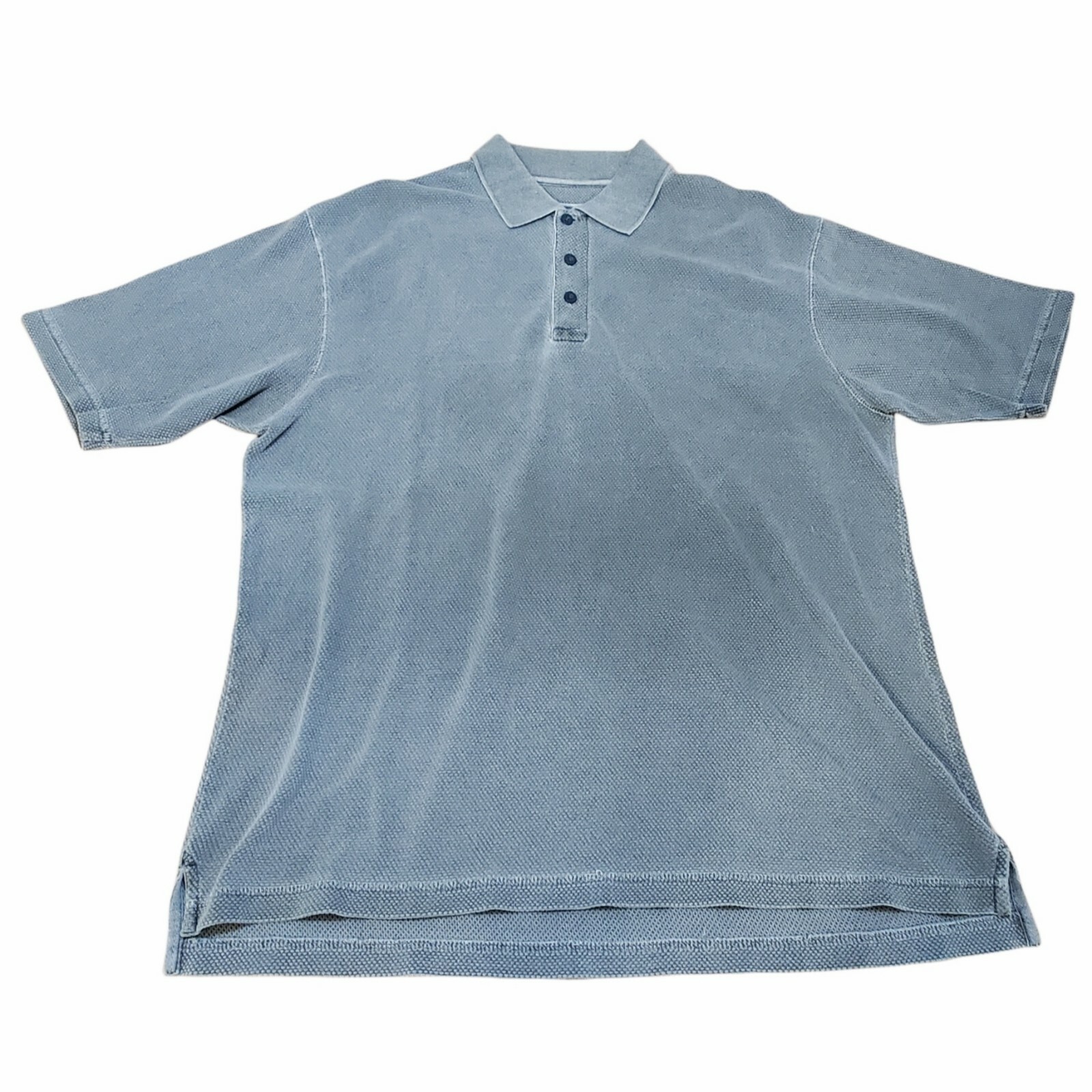 Cabelas Ash, Gray Mens “Made to Fade” Cotton Polo Shirt Large Casual Outdoors