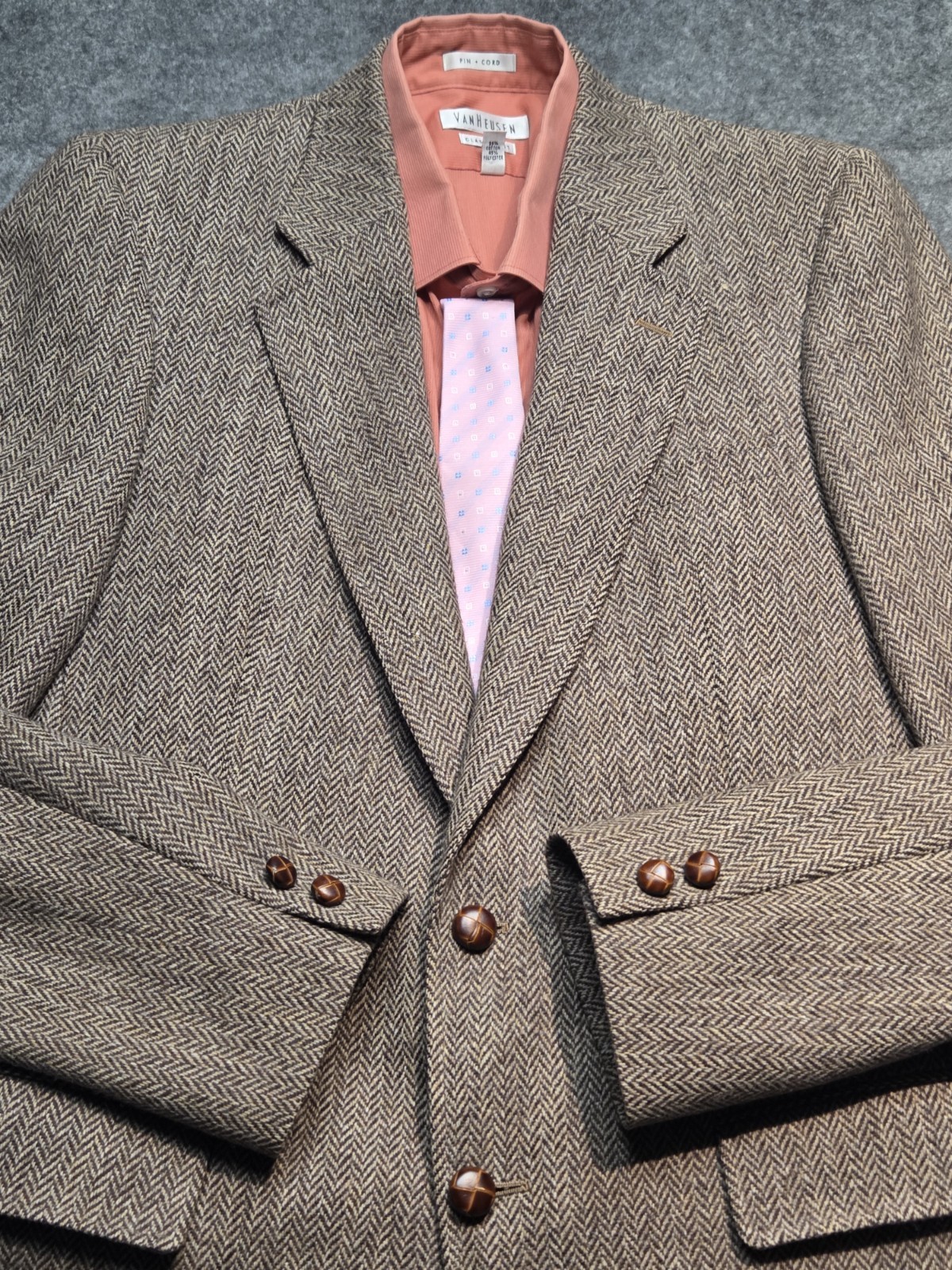 Harwick By Kingsport Blazer Jacket Men 40 Tweed Wool Inner Pockets Lined Canada