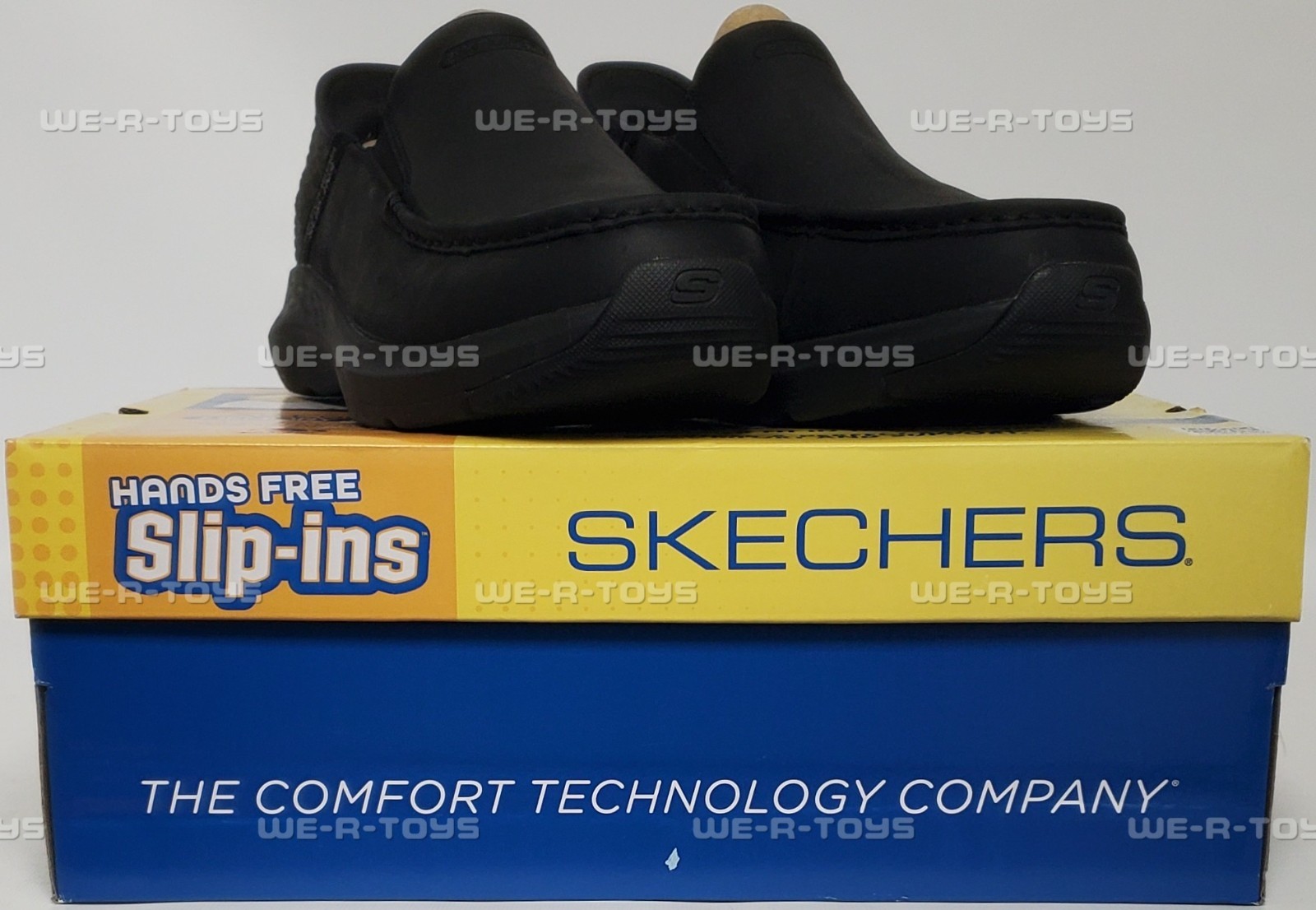 Skechers Men’s Slip-ins Parson Oswin Loafers Leather Shoes Black 11.5 Medium