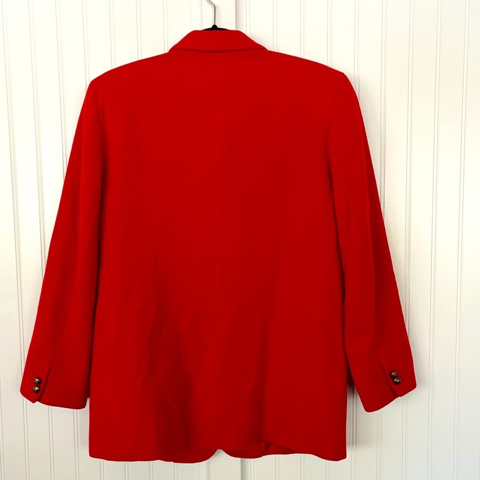 VIntage Red Oversized Blazer Wool Cashmere Blend Georges Marciano Designer 12