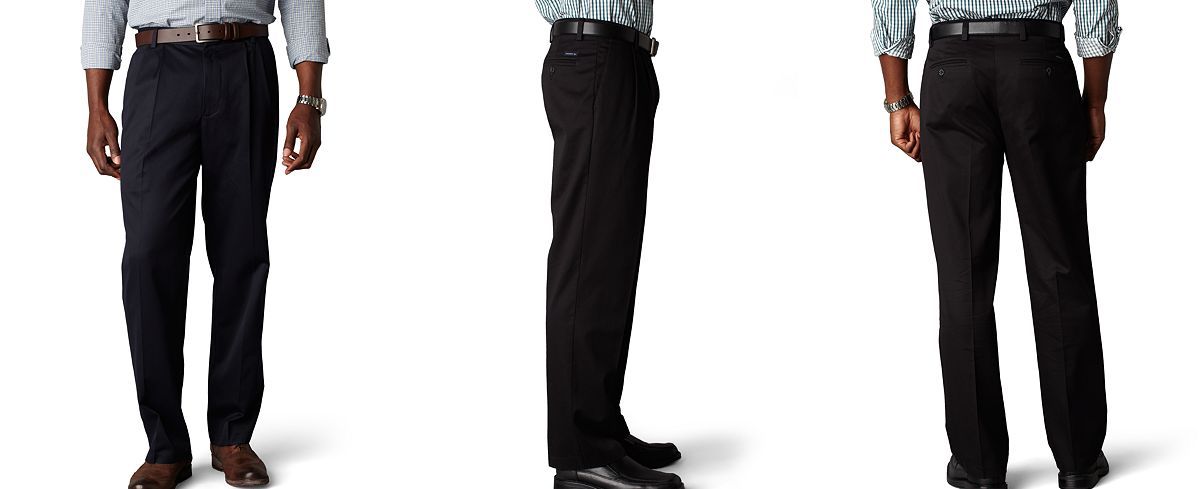 Men Pants Chino Navy 30 32 34 36 38 40 42 44 54 58 x 30 32 34 36 NEW Edwards