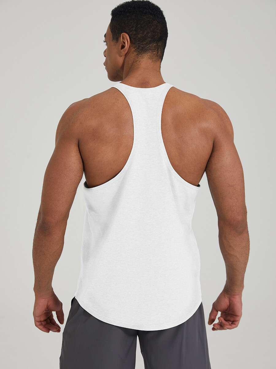 Men’s Gym Stringer Muscle Bodybuilding Shirt Tank Top Singlet Fitness Sport Vest