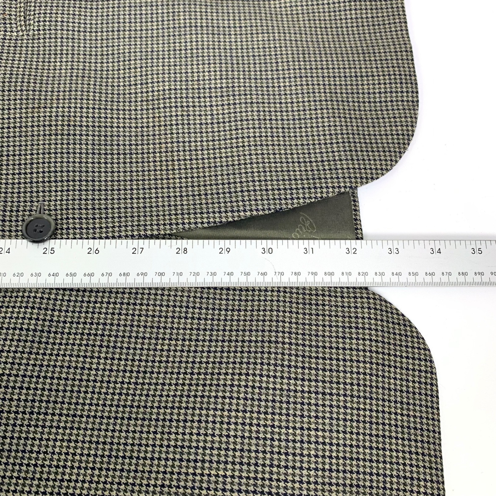 Brioni Traiano Houndstooth Blazer Jacket Mens 58/48R 90% Wool 10% Cashmere Italy