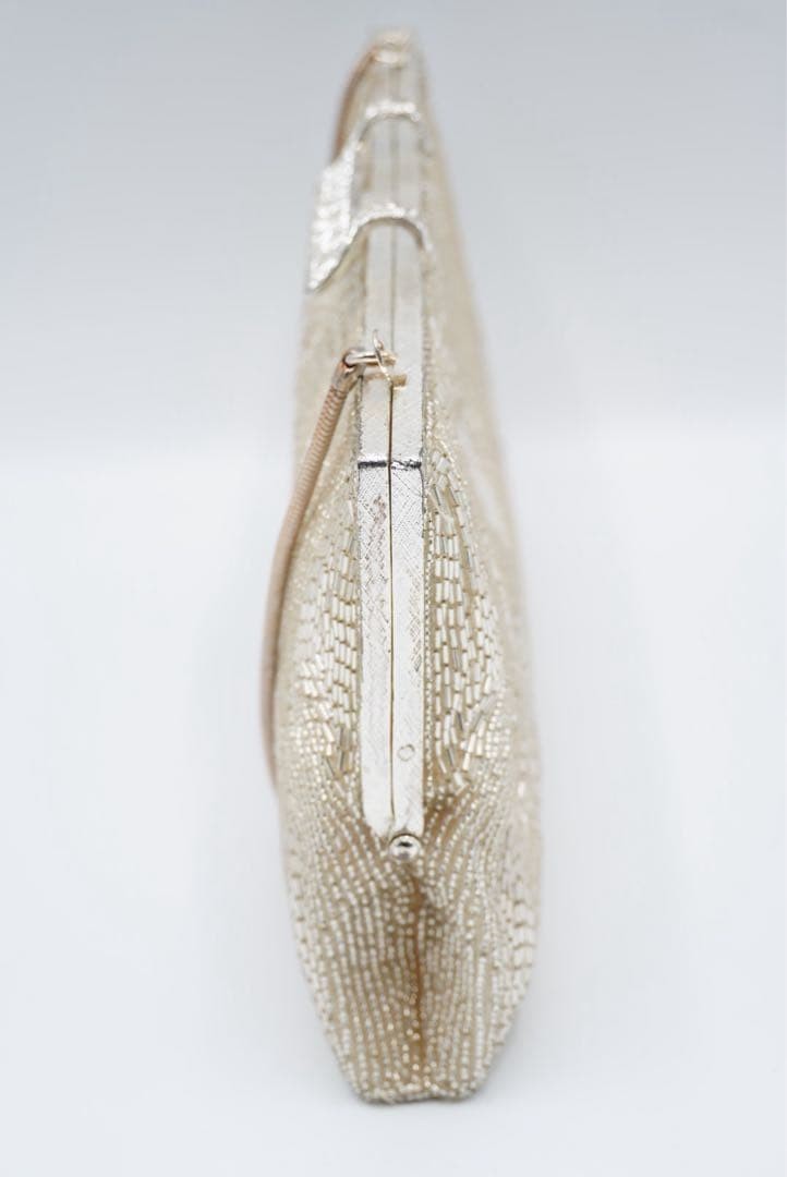 Japanese Beaded Vintage Bag Small Shoulder Accessory 8.7in