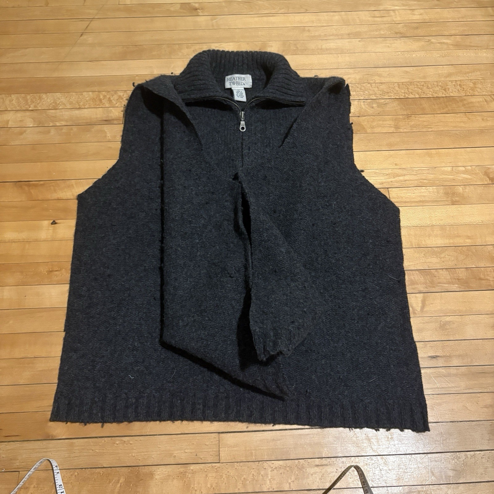 3 100% Wool Sweaters With Tears And Flaws