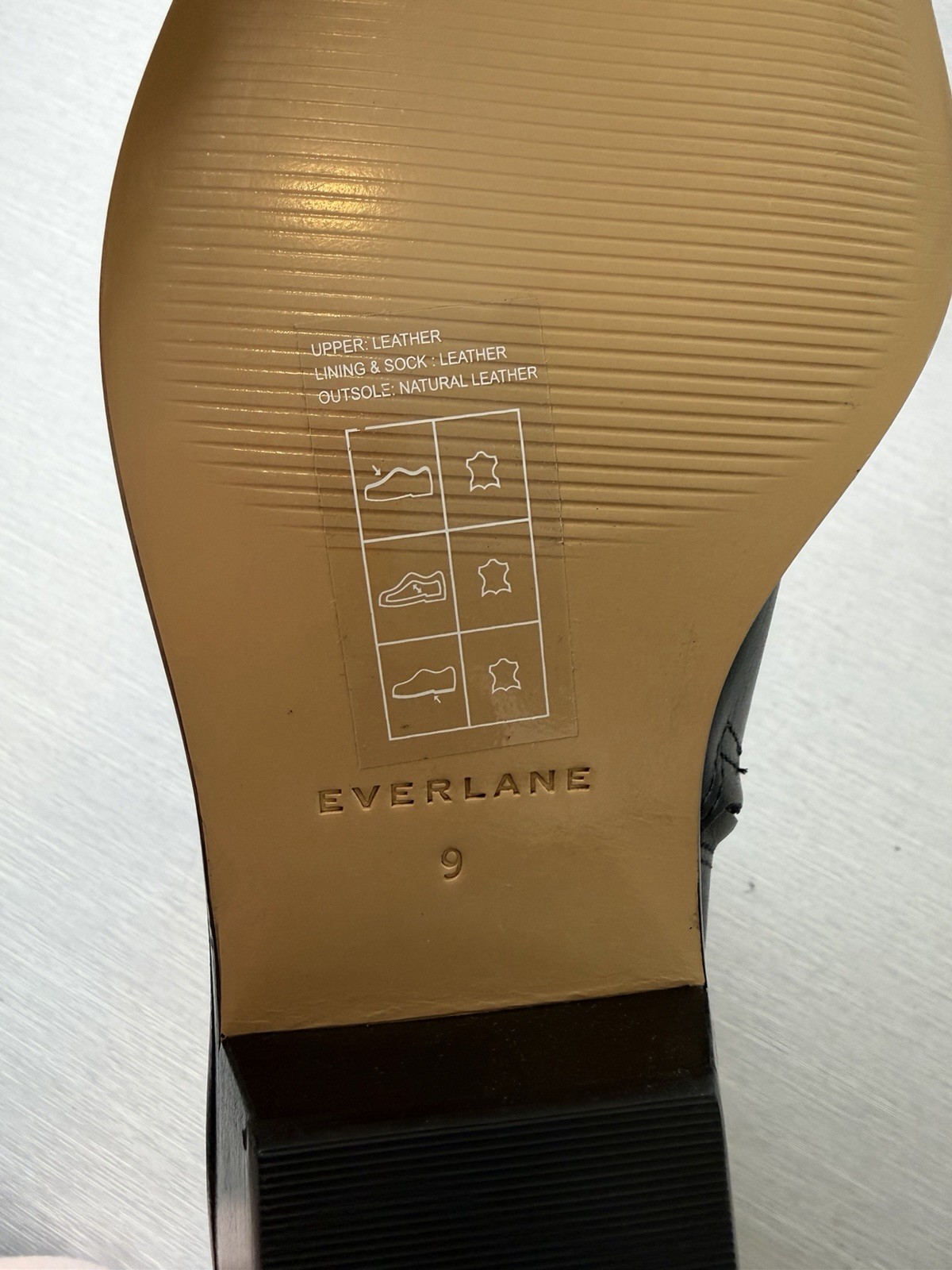 Everlane The Havana Boot Black Leather Ankle Boots Size 9 New in Box