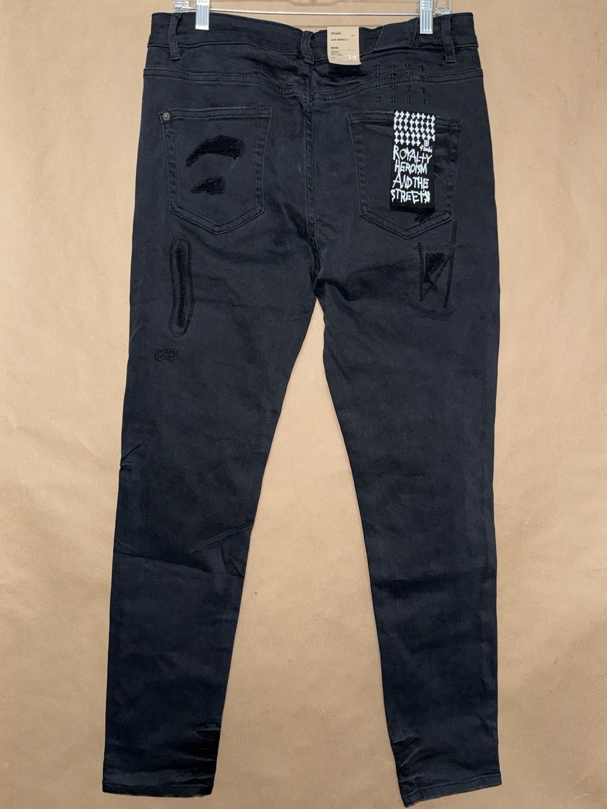 Ksubi Men’s Van Winkle Mid Rise Skinny Leg Full Length Jeans Size 34