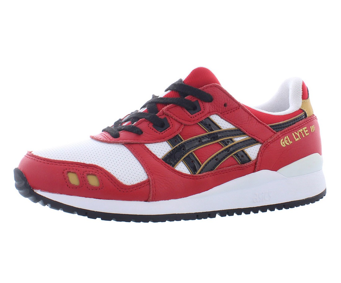 Asics Gel-Lyte Iii Og Mens Shoes Size 5, Color: White/Red/Black