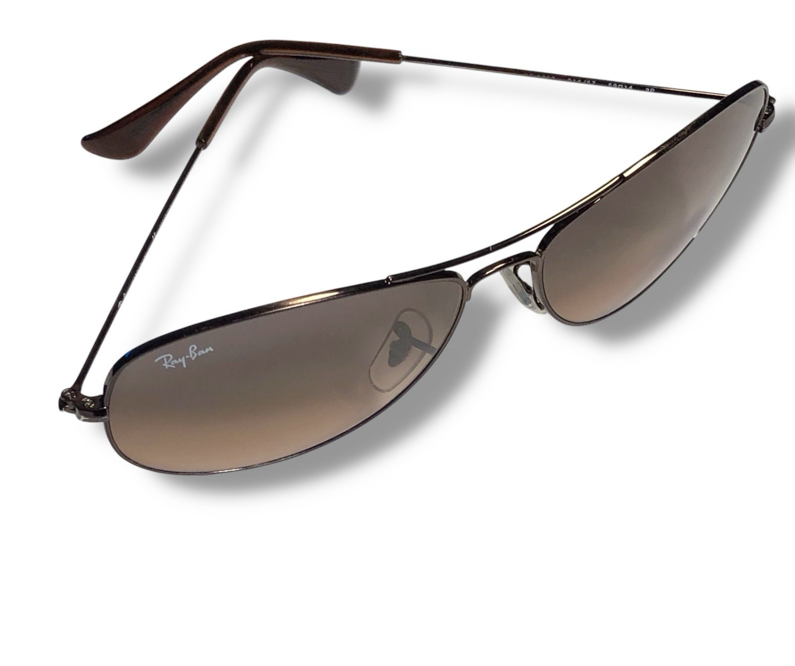 Ray Ban RB3362 Cockpit Sunglasses Gray Pink Gradient L Copper 59mm RARE Color