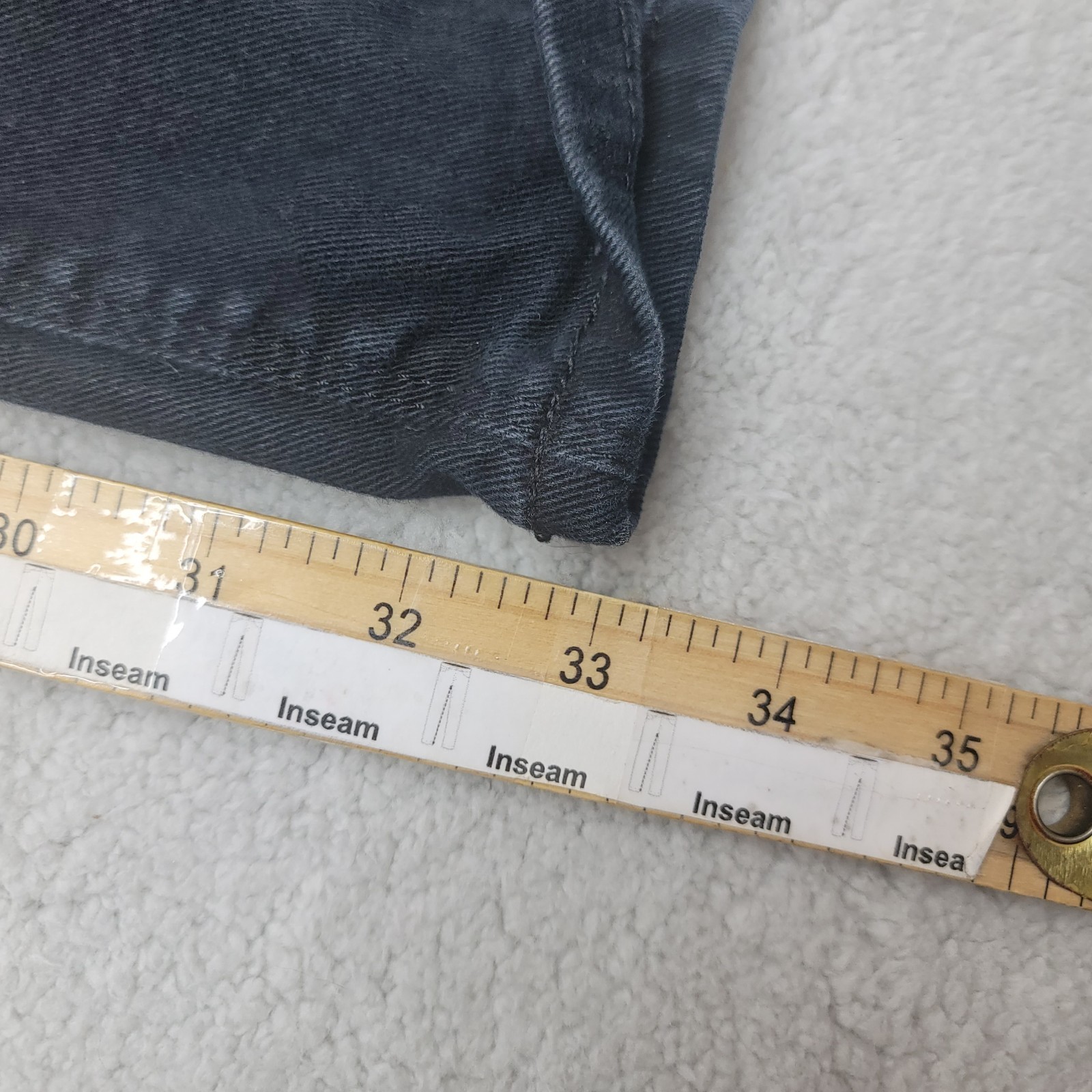 Mott & Bow Jeans Mens Size 38×33 Black Slim Fit Denim Stretch Zipper Fly