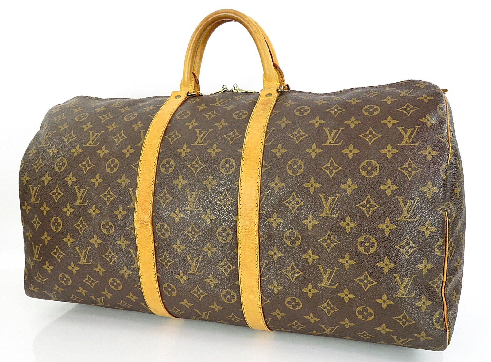 Authentic LOUIS VUITTON Keepall 55 Monogram Canvas Duffel Bag #64532