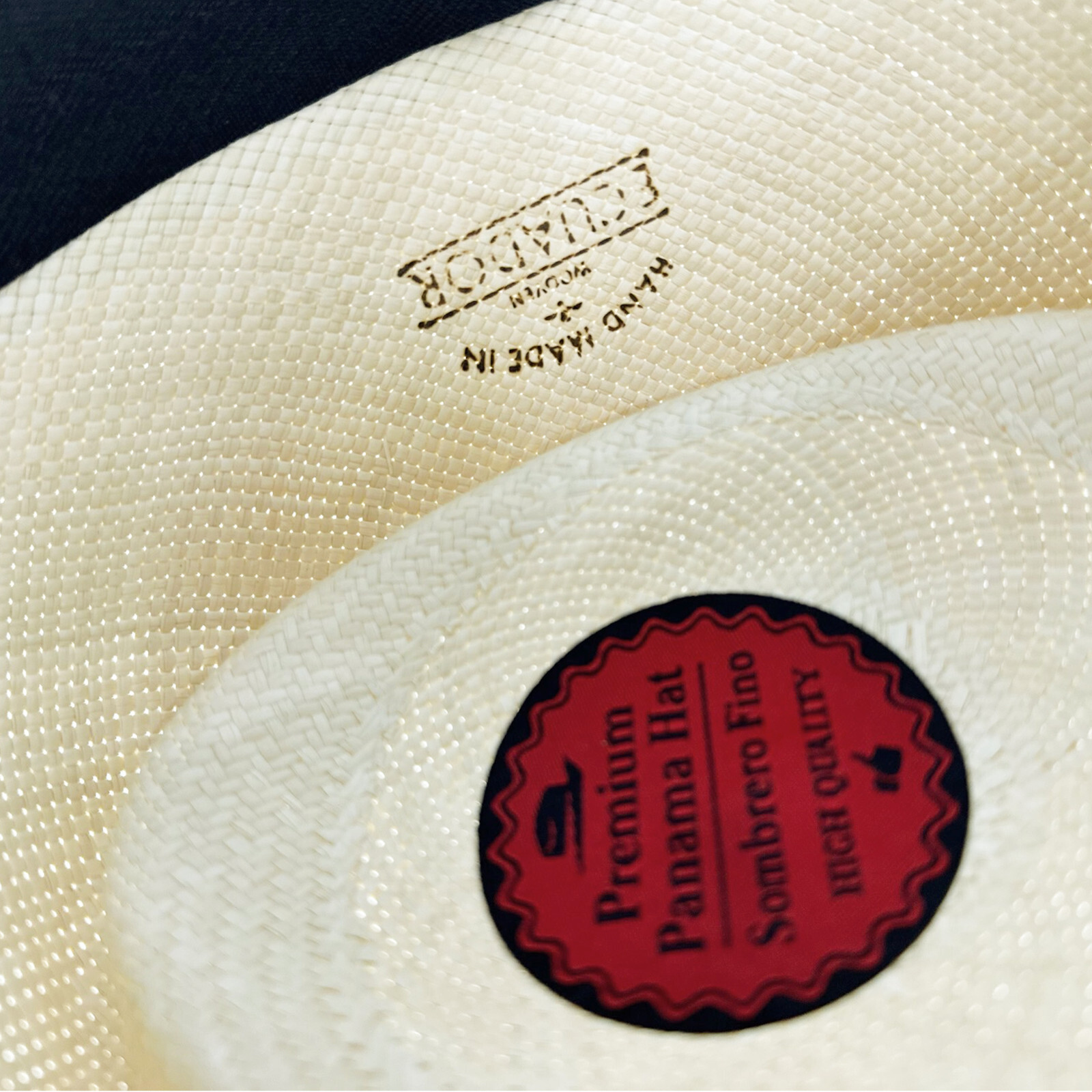 GENUINE PLANTER PANAMA HAT HANDWOVEN IN ECUADOR TOQUILLA STRAW NATURAL COLOR