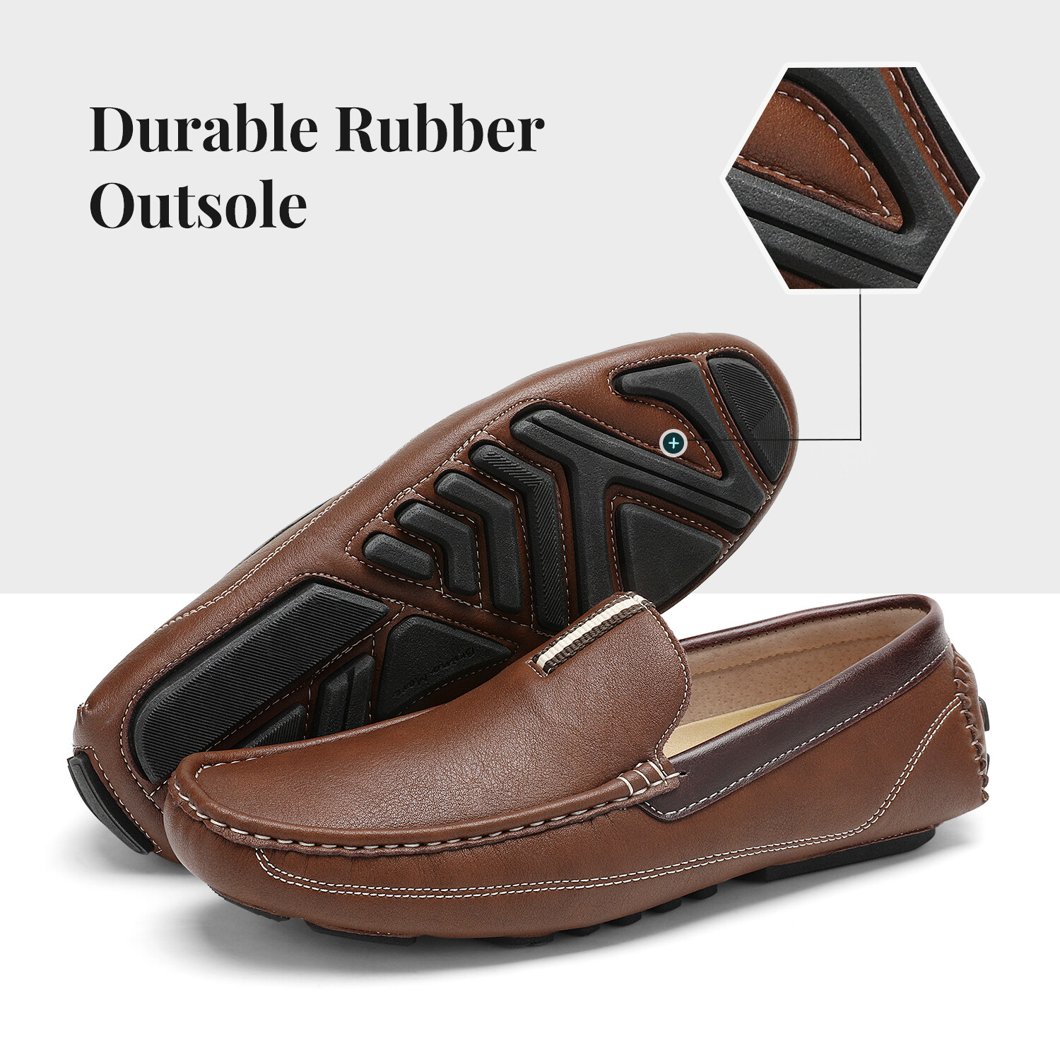 Men’s Driving Moccasins Loafers Classic Slip on Lightweight Shoes Size 6.5-15 US