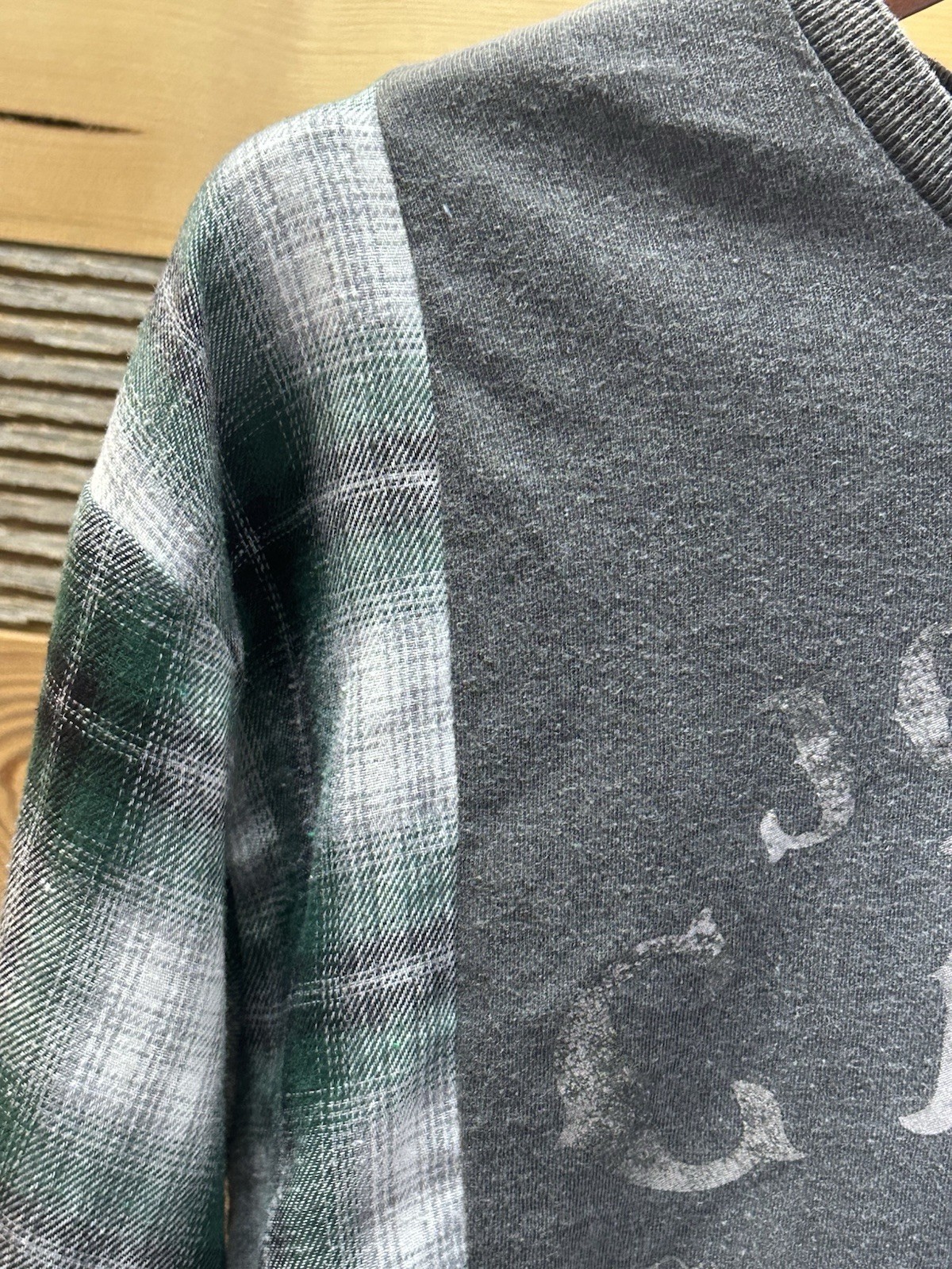 Custom Made Flannel/Johnny Cash Shirt Cowboy Boot Design Women’s Small