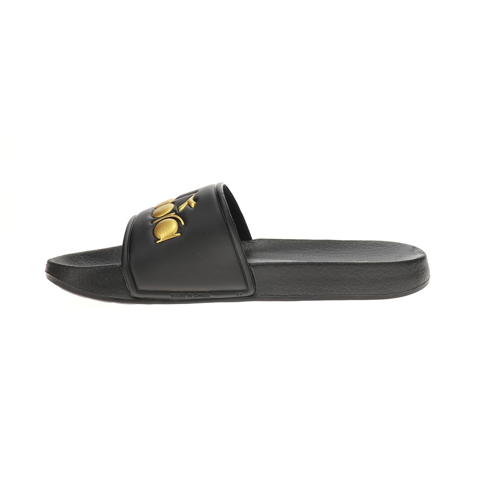 diadora Serifos Lux Slide Mens Black, Gold Casual Sandals 178352-C0893