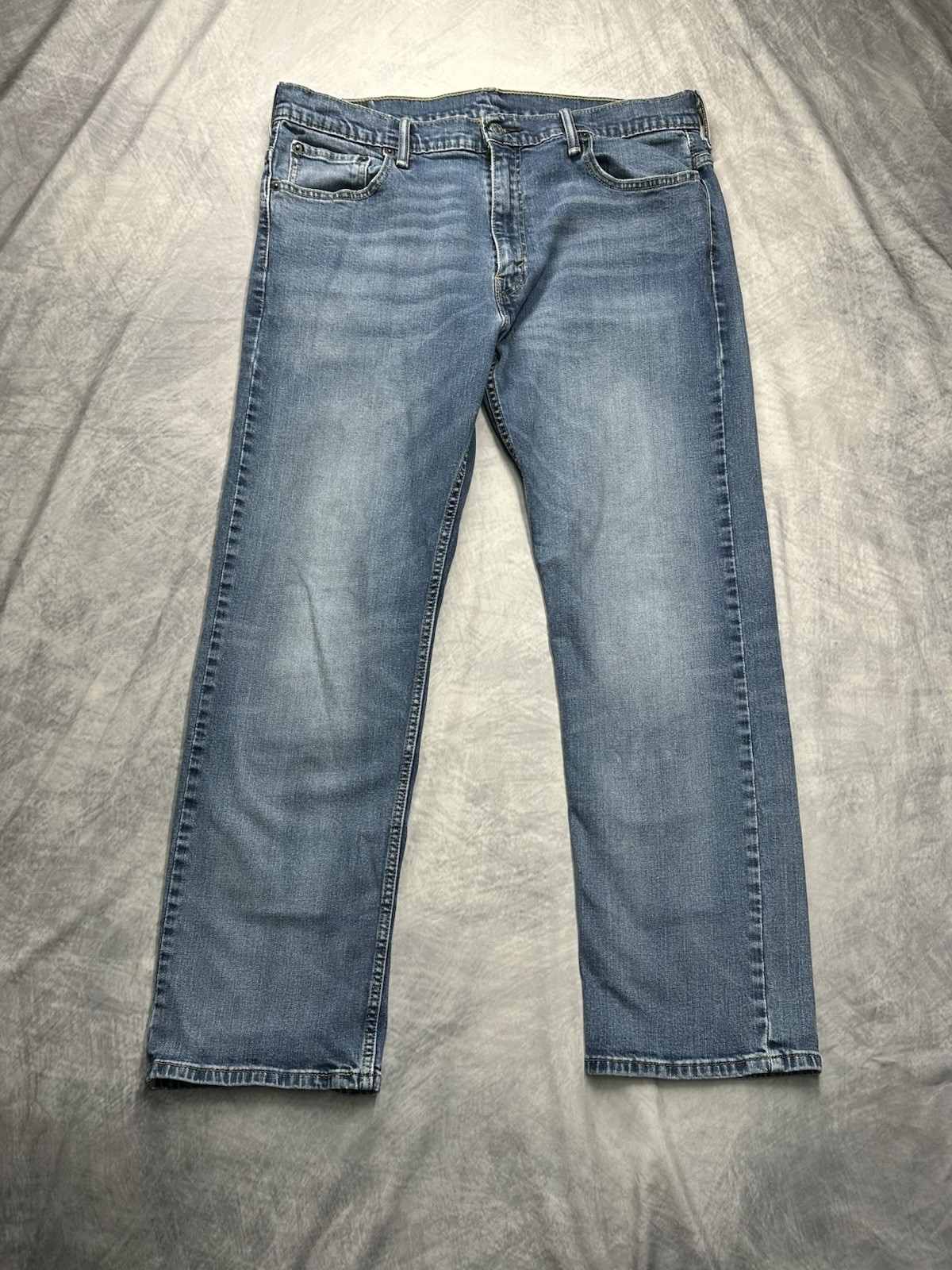 Levi’s Men’s 569 Loose Straight Fit Blue Jeans 36×32 Faded Whisker