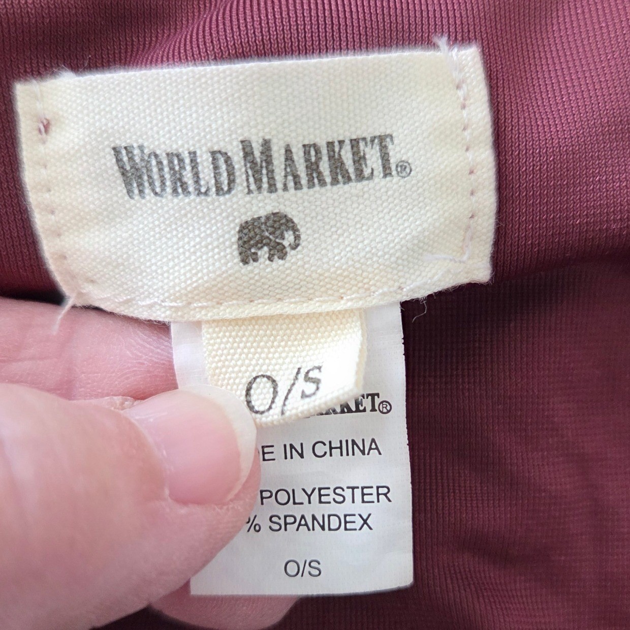 World Market Wine Red Velvet Open Front Duster Kimono Cardigan Robe OS