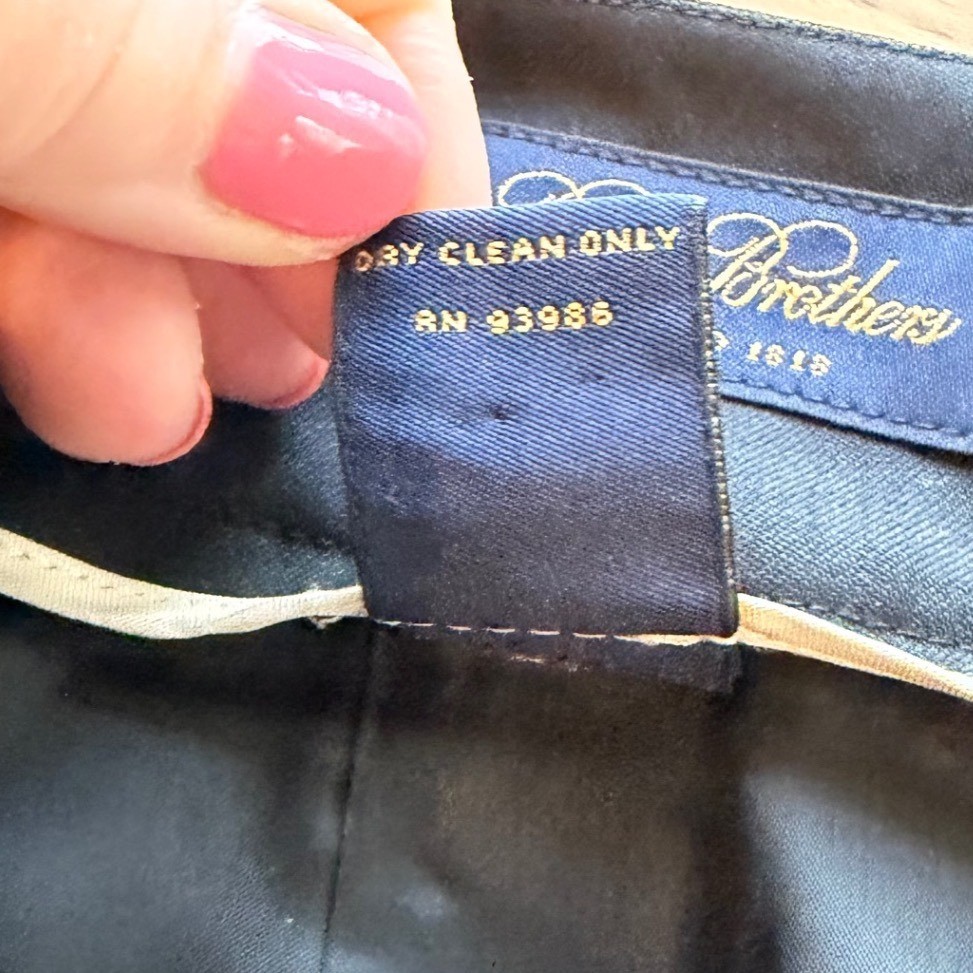 Brooks Brothers Womens 12 Black Wool Pencil Skirt Italian Fabric Bemberg Lined
