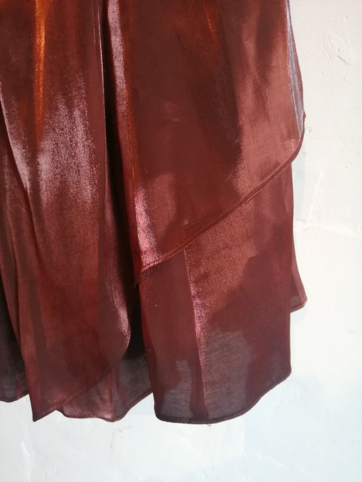 Minuet 14 Terracotta Shimmer Full Length Satiny Tulle Formal Ball Skirt 