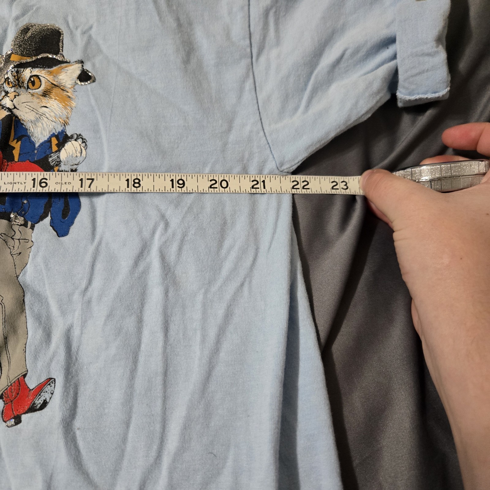 Vintage 90s Cowboy Cats Novelty Shirt Womens XL Western Rodeo Penney Lynn USA