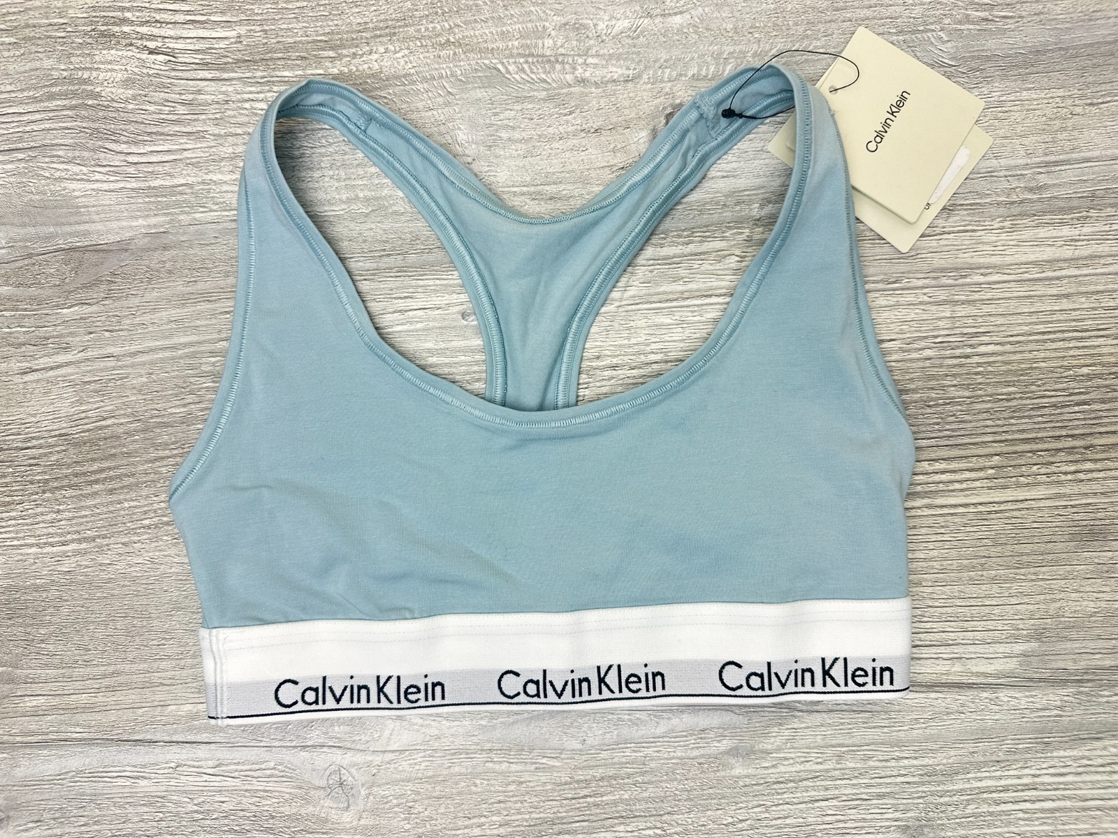 Calvin Klein Icon Logo Bralette Bra Modern Cotton Full Coverage Racerback Unline