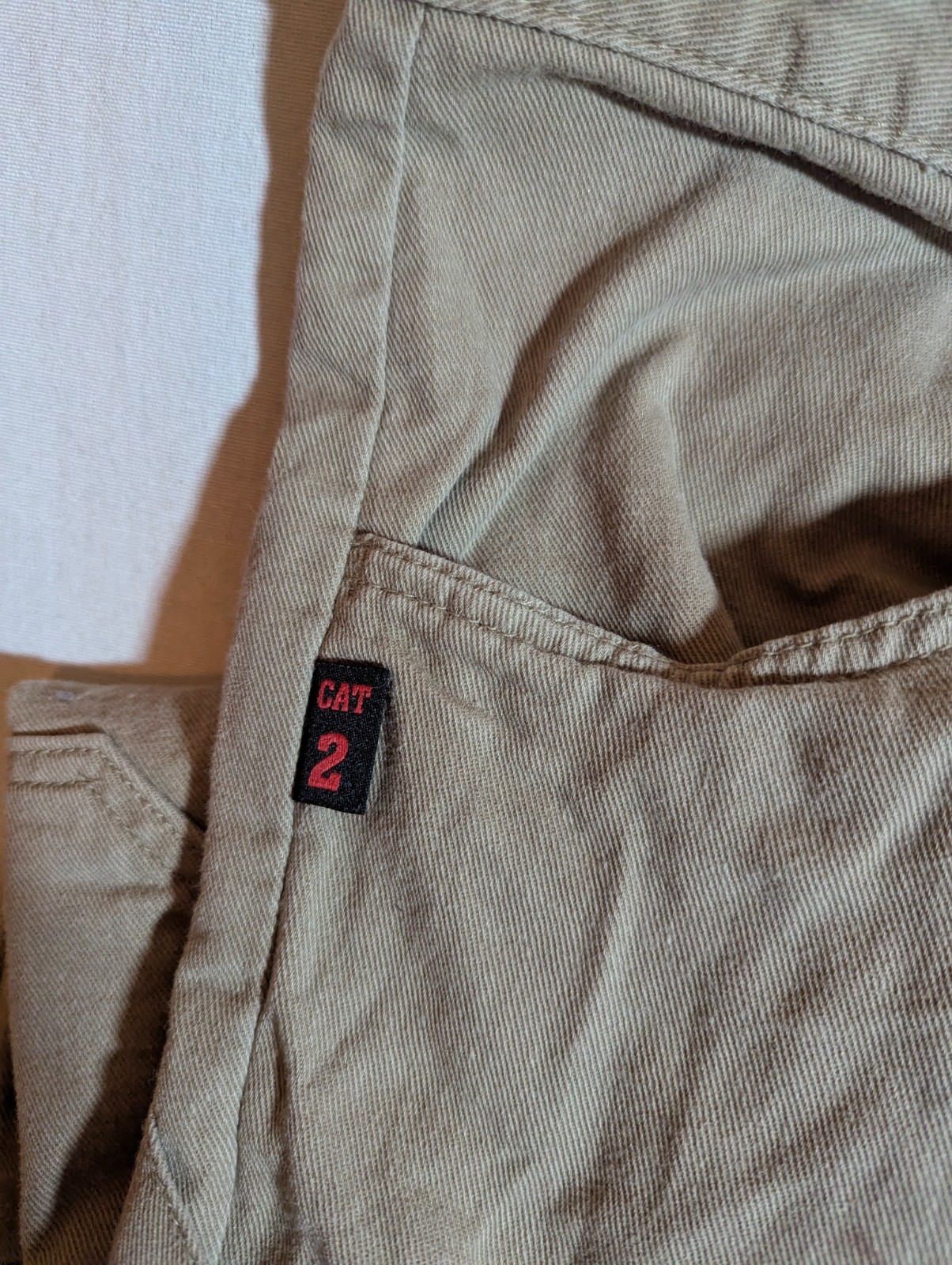 Mcr Safety FR Gear Work Pants Men’s 38×32 Flame-Resistant Canvas Twill Cat2 Tan