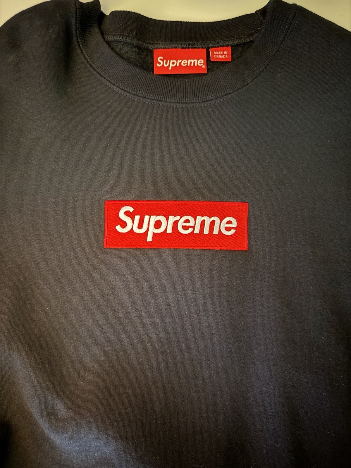Supreme Box Logo Crewneck (FW22) Black Size S Men
