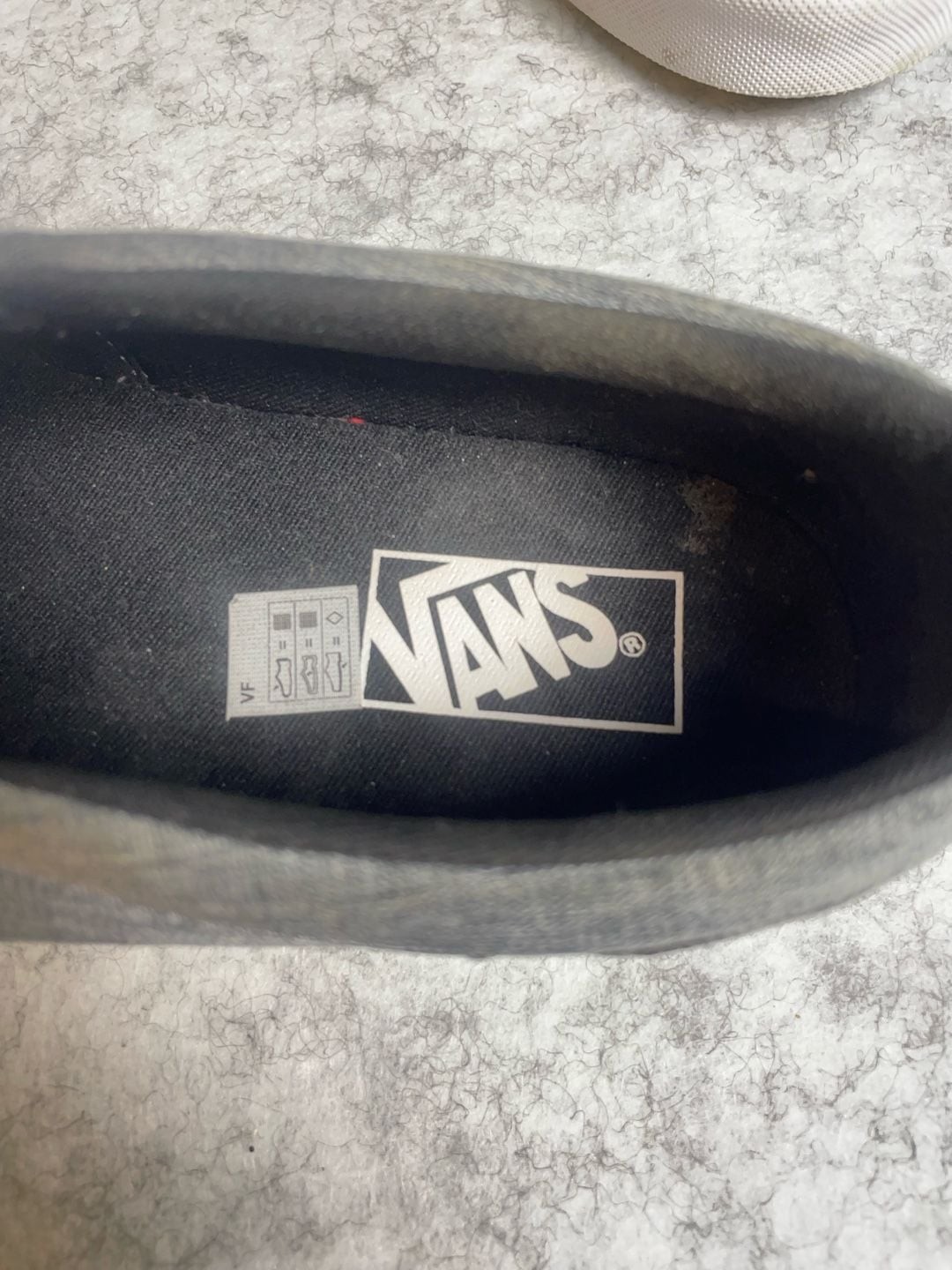 Vans Asher Slip-On Charcoal Chambray Sneakers