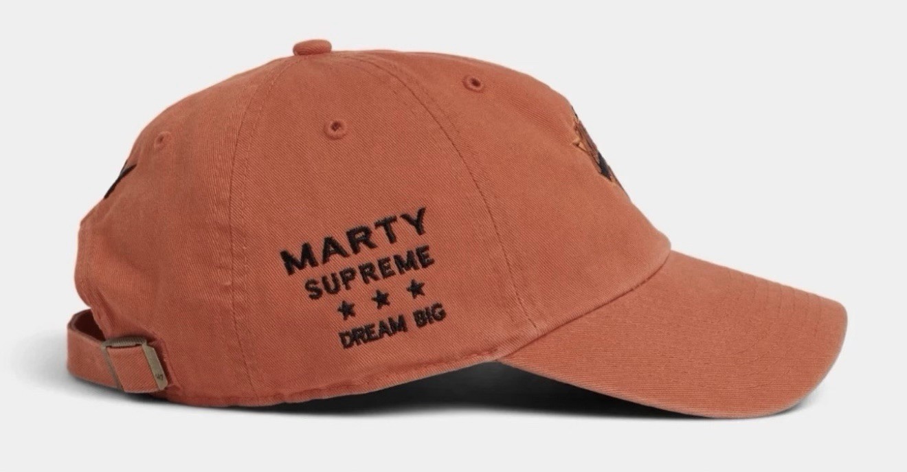 Marty Supreme A24 x ‘47 New York Knicks Embroidered Orange Hat In Hand DREAM BIG
