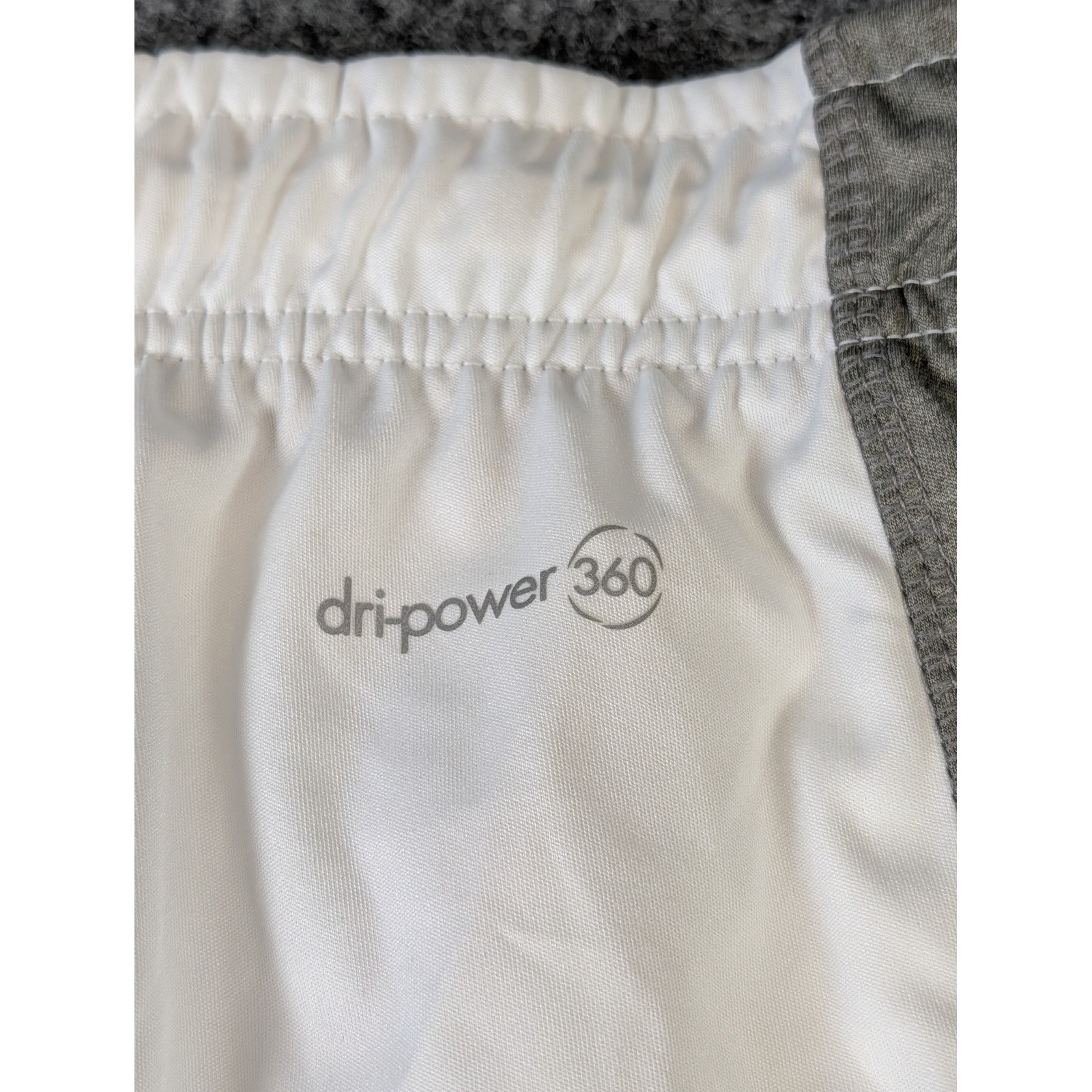 Russell Dri-Power 360 Mens Interlock Shorts White Grey 3XL RS14102HB NEW