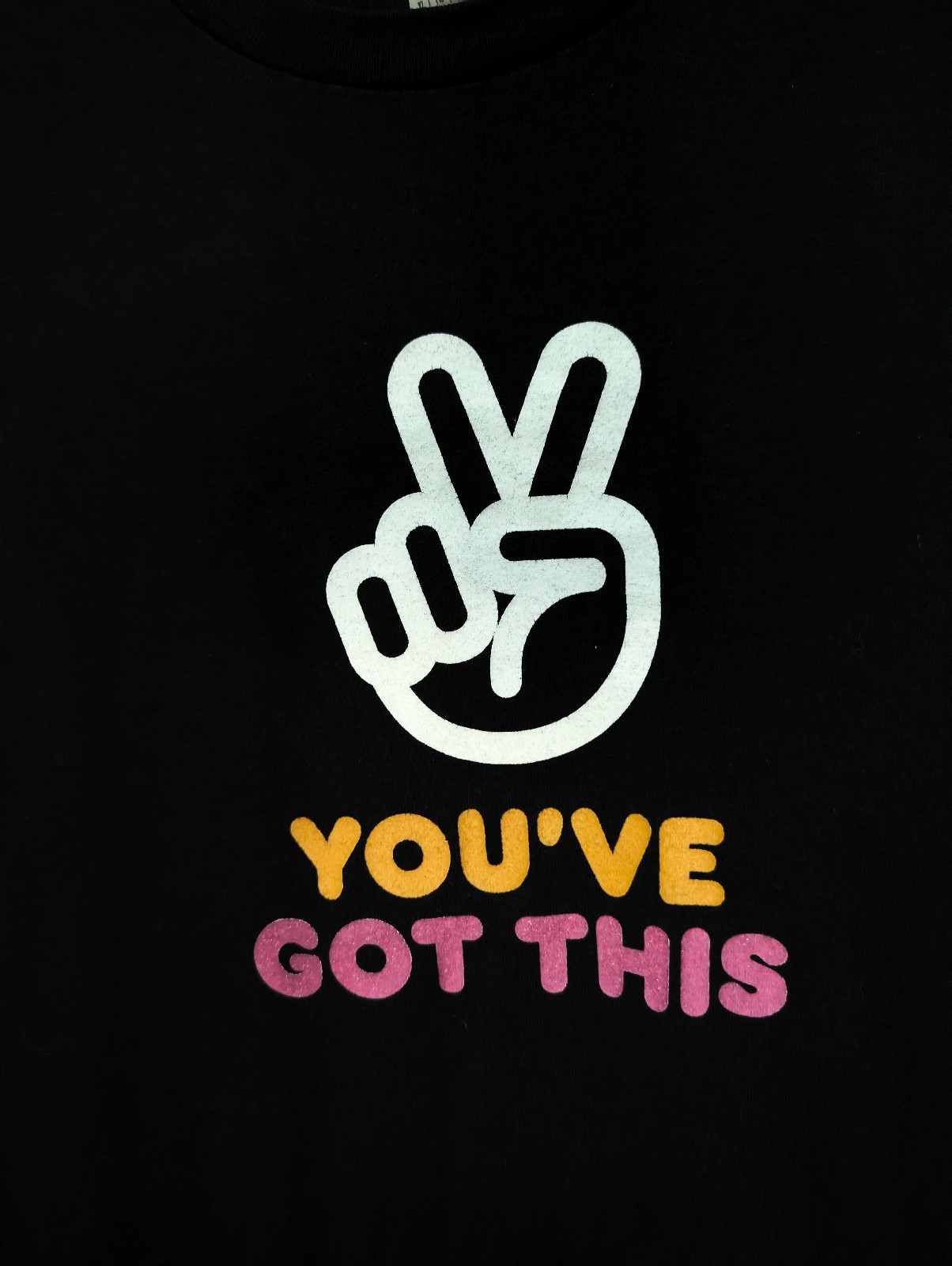 Dunkin’ Donuts You’ve Got This XL Black Employee Shirt 23″ W X 29″ L