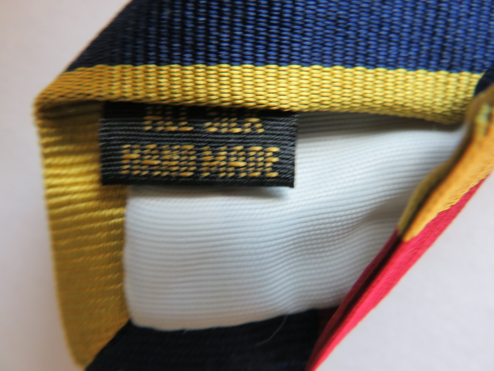 Ben Silver English Silk Repp Tie Regiment Stripe Vtg Handmade 3.25×58 Handmade