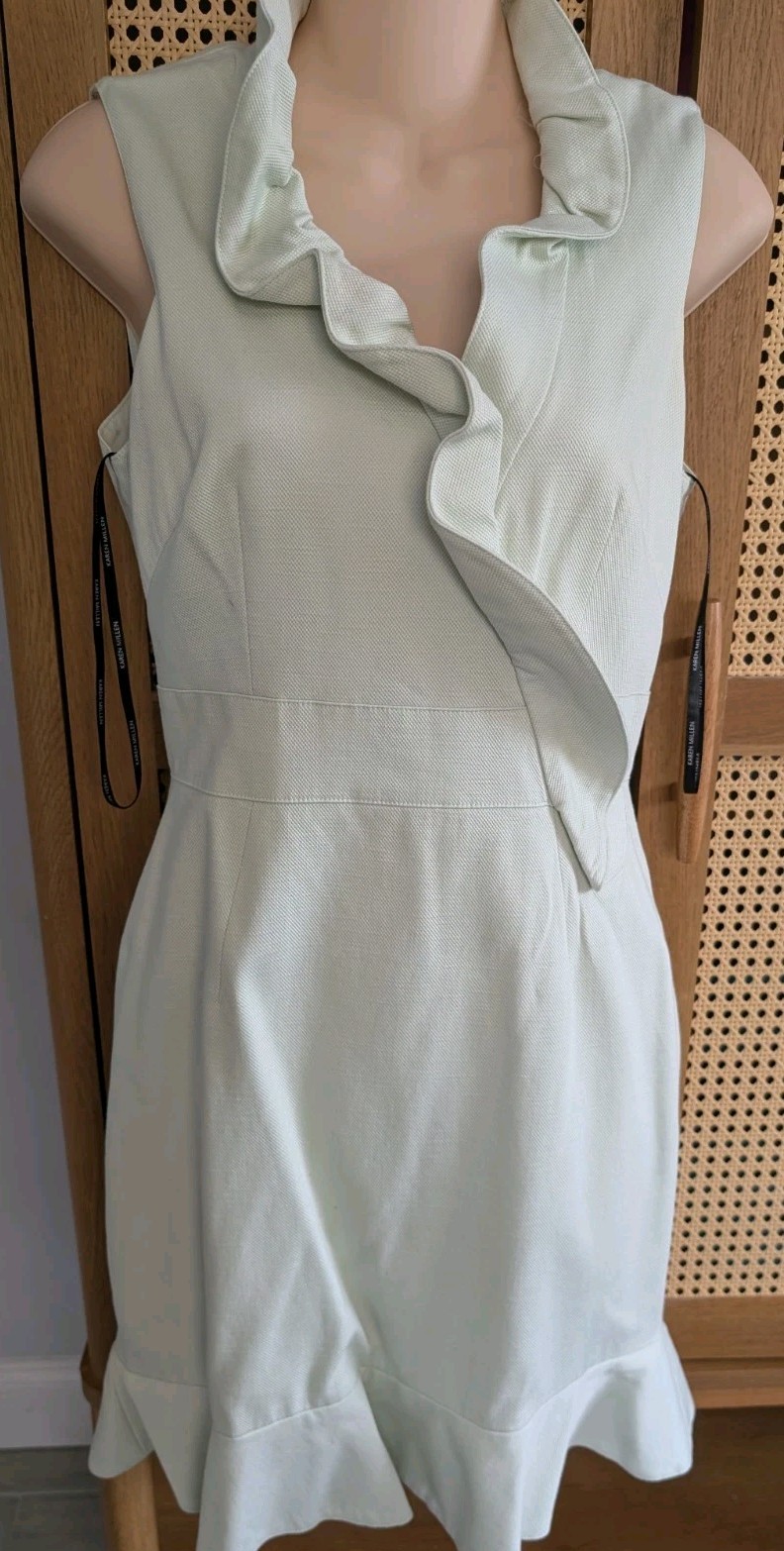 karen millen Ecru Small Mermaid Dress Mini